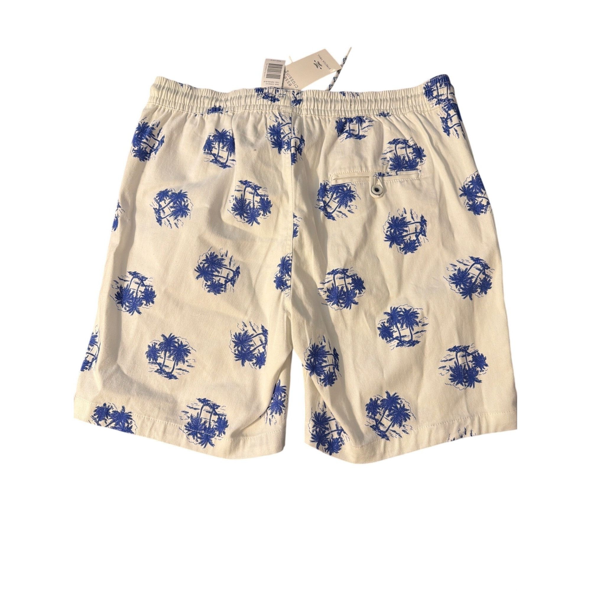 Other Essex Crossing Stretch Twill Shorts Pull On White Blue Palm Size US 40 / EU 56 - 4 Thumbnail
