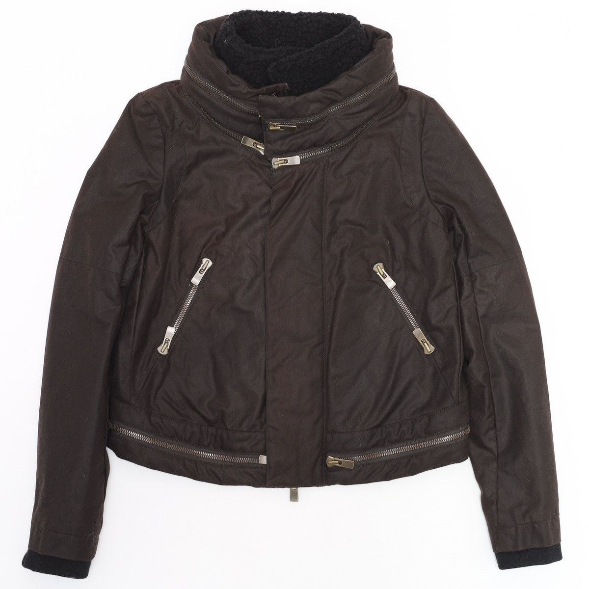 Givenchy Givenchy Archive Brown Fleece Lined Flight Jacket Zipper Size XS / US 0-2 / IT 36-38 - 1 Thumbnail