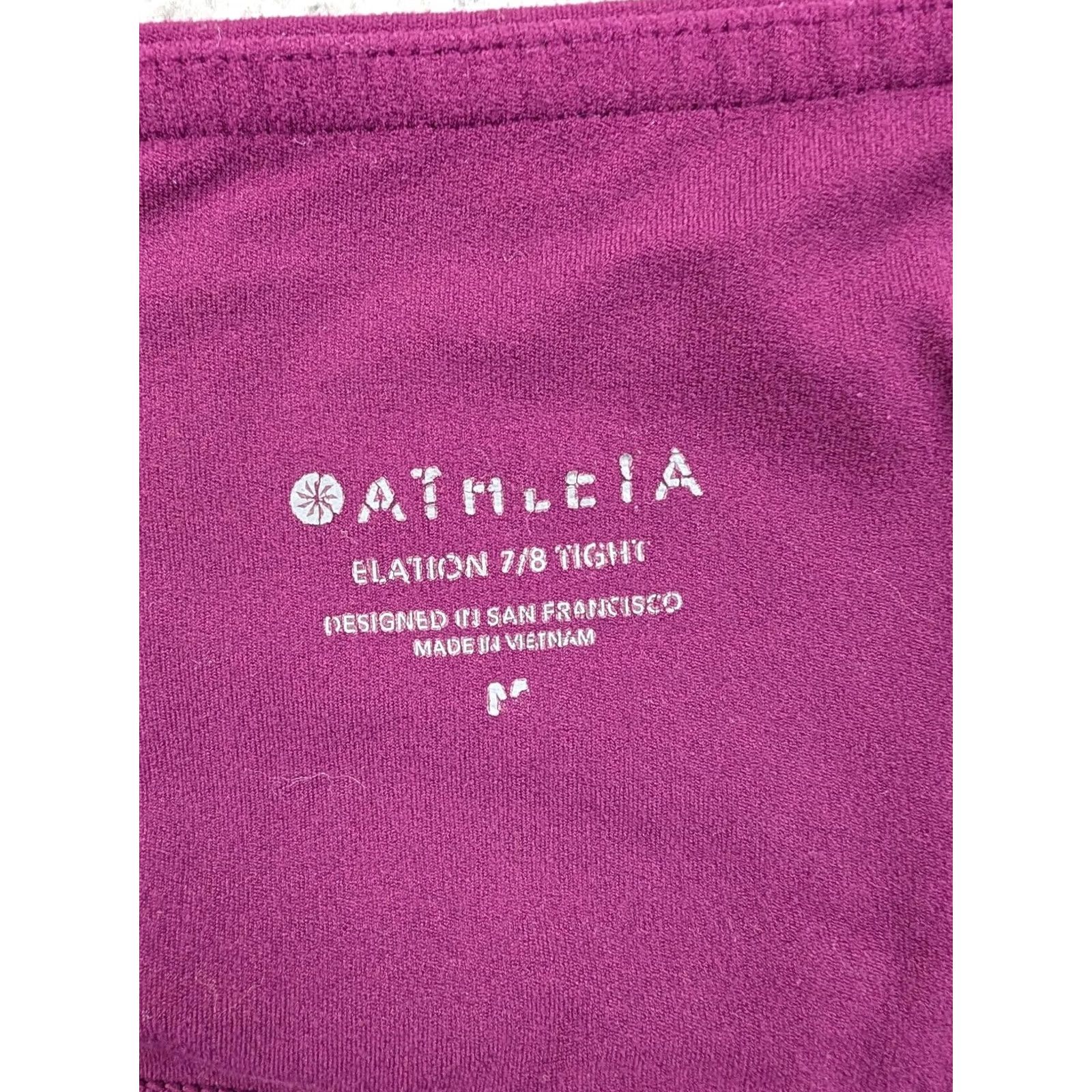 Athleta Athleta Elation 7/8 Tight Pants Womens Medium Purple Leggings Yoga Athletic Size 32" / US 10 / IT 46 - 6 Thumbnail