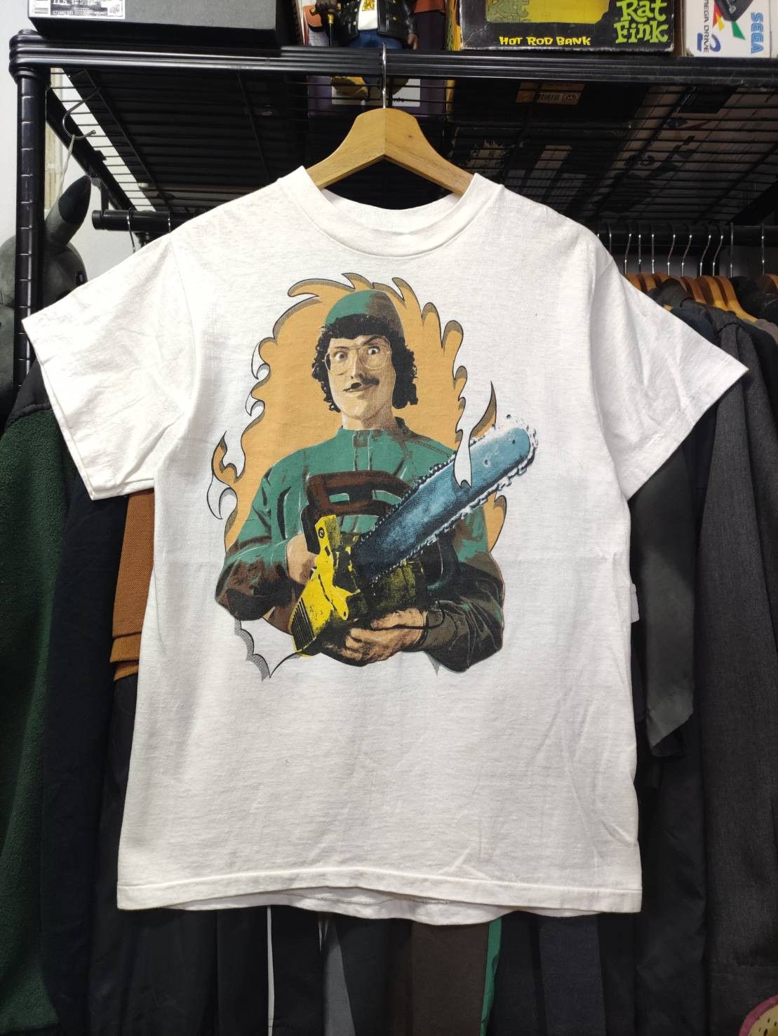 Band Tees Rare! NOS Vtg 80's Weird Al Yankovic " Stupid Tour " Promo Size US M / EU 48-50 / 2 - 3 Thumbnail