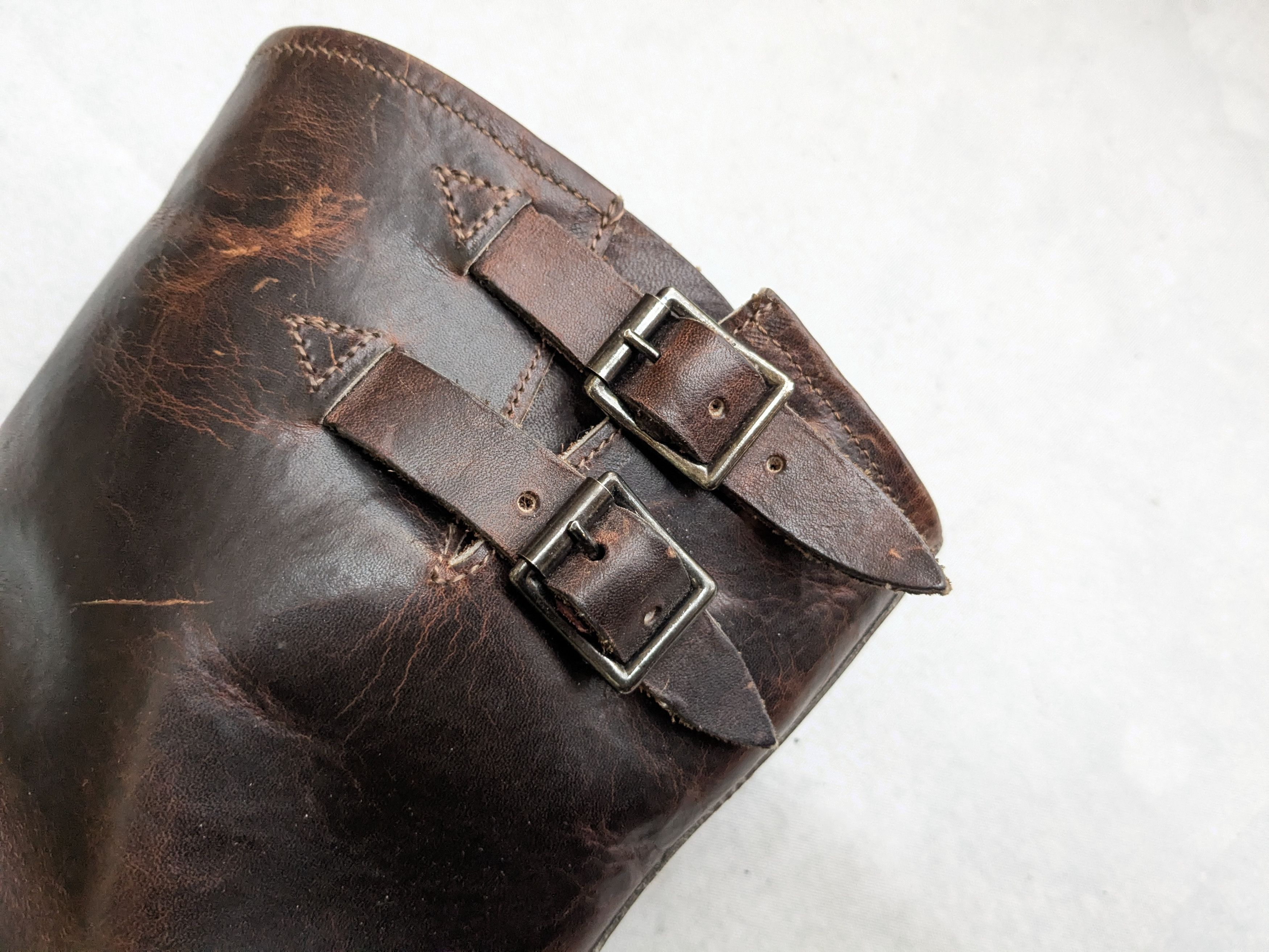 Frye Frye Harnesses Boots Brown 8.5 M Leather Buckle Size US 8.5 / EU 41-42 - 8 Thumbnail
