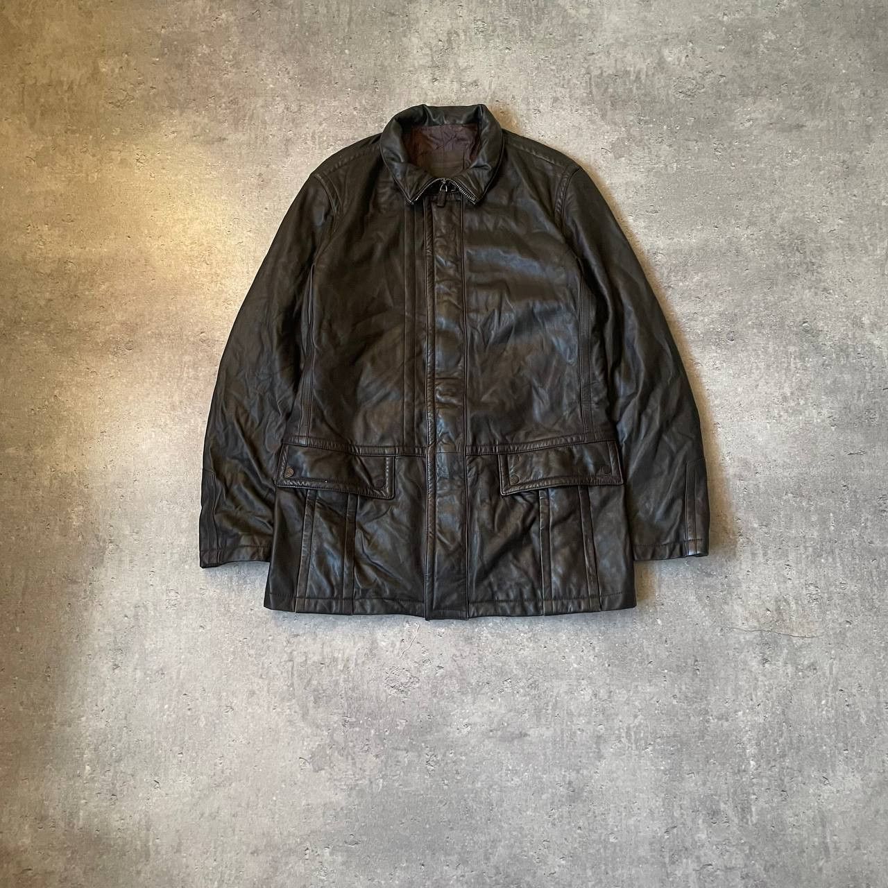 Bally Vintage Leather/Lamb Skin Coat Jacket Size US XL / EU 56 / 4 - 1 Thumbnail