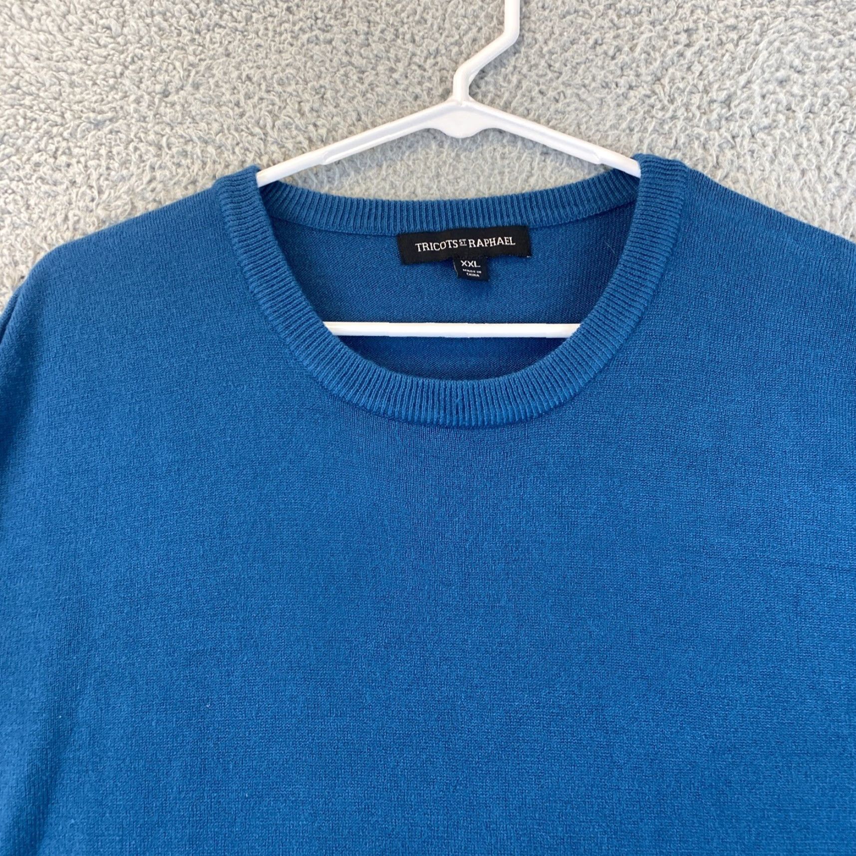 Vintage Tricots St. Raphael Pullover Sweater Men’s 2XL Blue Solid Classic Size US XXL / EU 58 / 5 - 3 Thumbnail