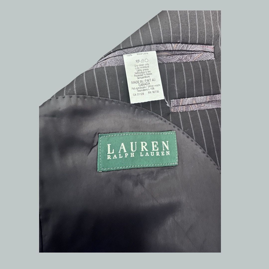 Lauren Ralph Lauren Lauren Ralph Lauren Wool Pinstripe Blazer M Vintage Size M / US 6-8 / IT 42-44 - 9 Thumbnail