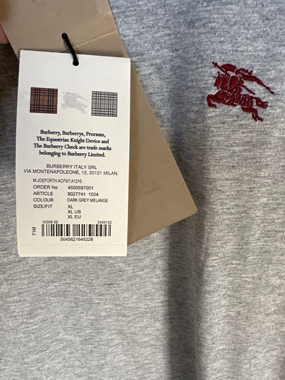 Burberry Grey Burberry Shirt Size US XL / EU 56 / 4 - 7 Thumbnail
