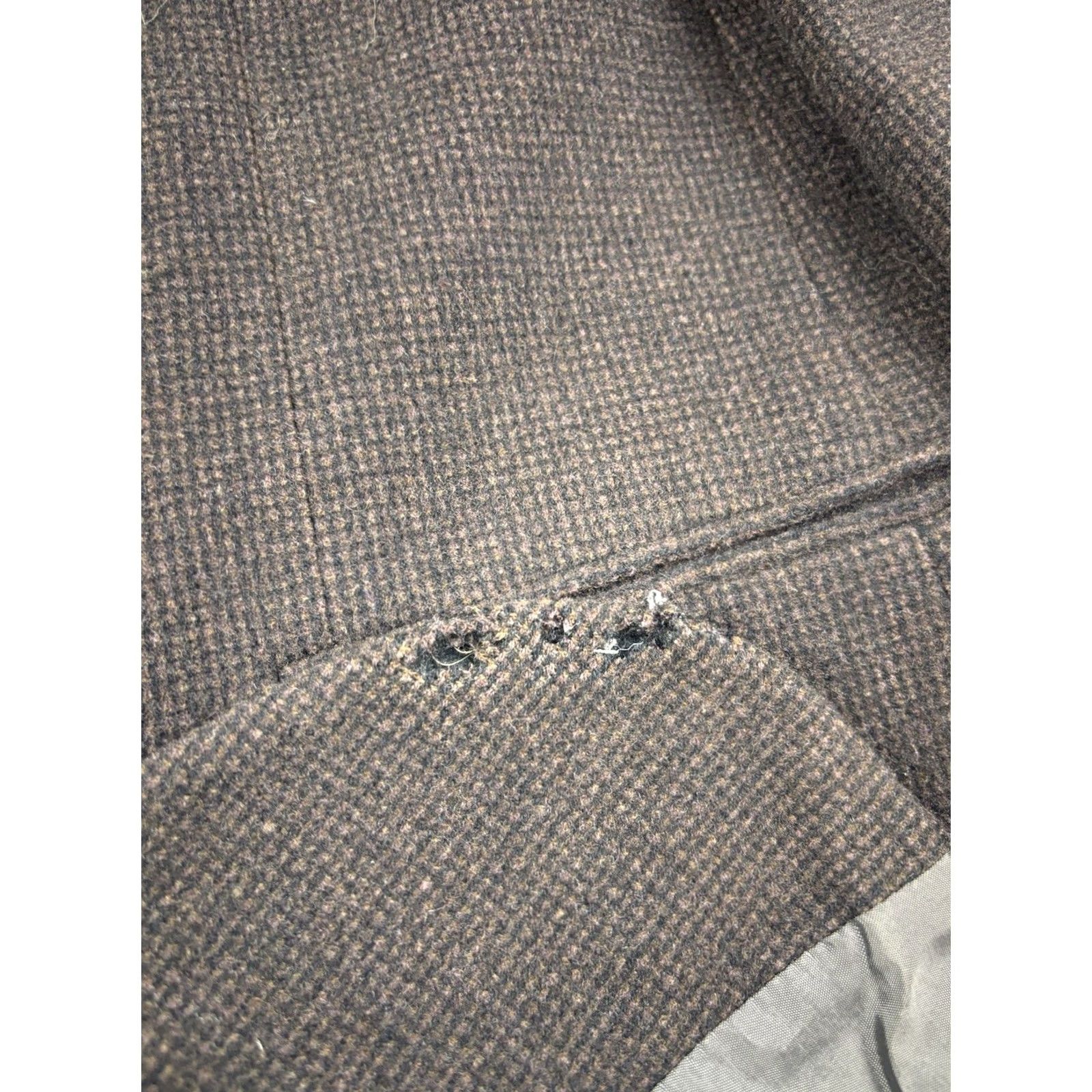 Hugo Boss VINTAGE Hugo Boss Loro Piana Blazer Mens 46L Long Brown Wool 3 Button Sport Coat Dry Clean Only Size 46R - 4 Thumbnail