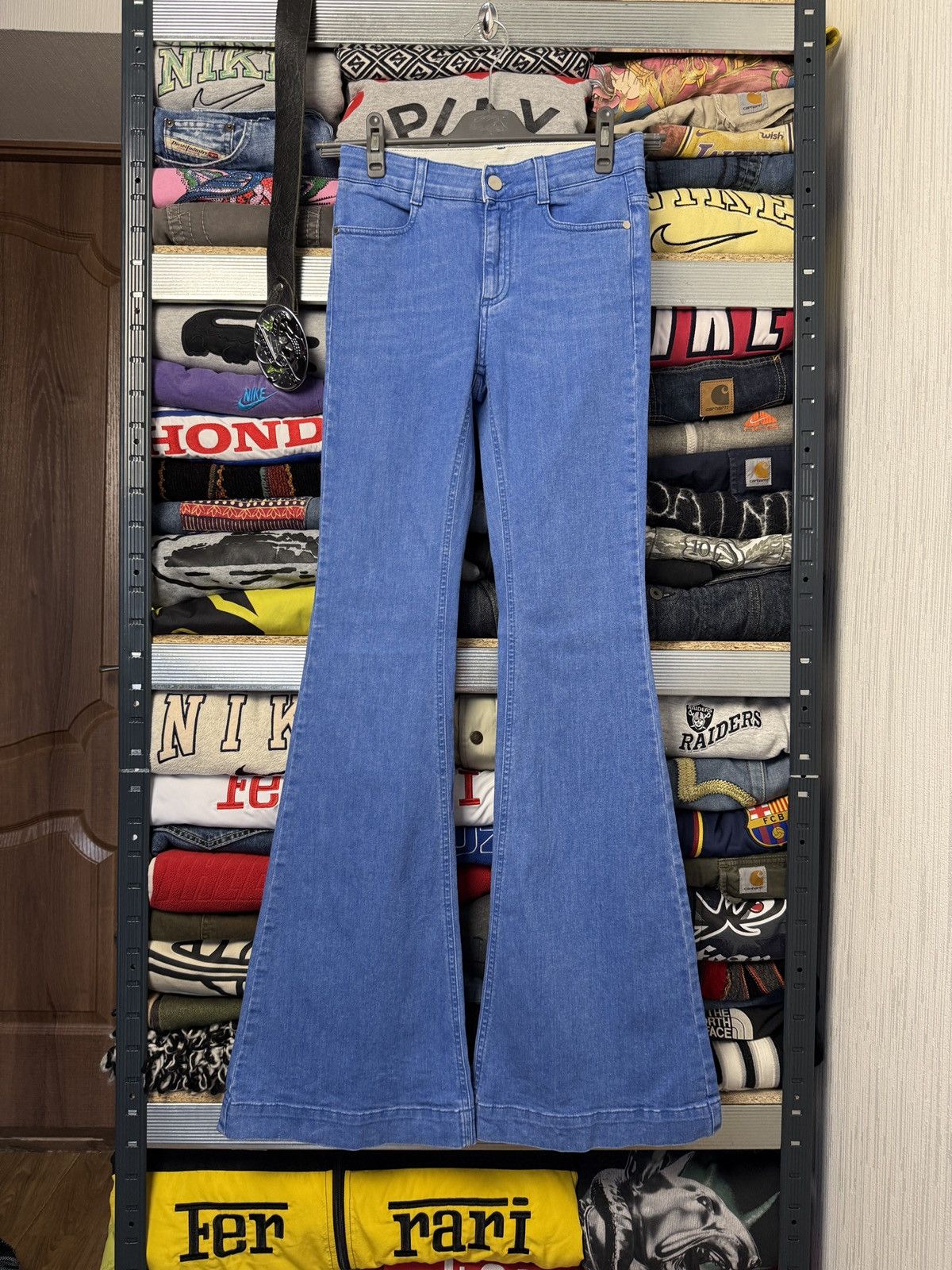 Stella McCartney Opium Stella McCartney flared denim jeans y2k avant garde Size US 26 / EU 42 - 1 Thumbnail