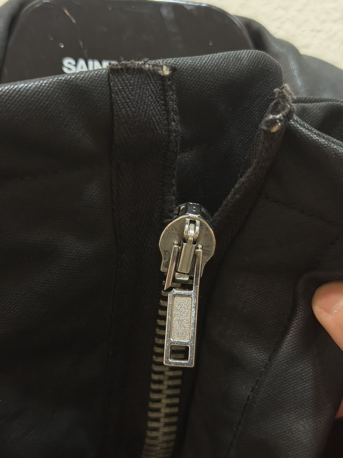 Rick Owens AW03 Pill Runway Waxed Funnel Neck Rider Jacket 46 Size US S / EU 44-46 / 1 - 5 Thumbnail