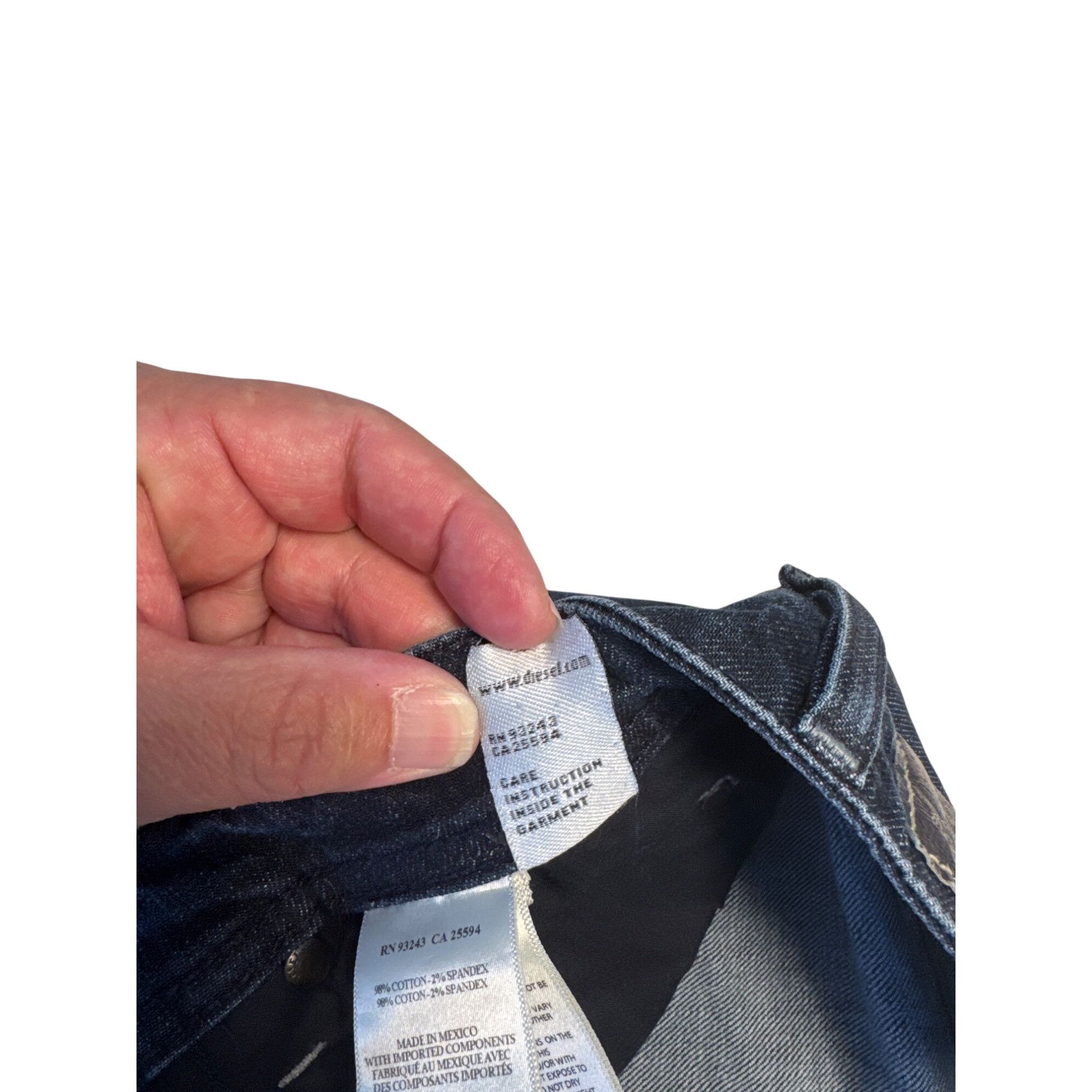 Diesel Diesel Krayver Mens Blue Denim Jeans Size 29x32 SKU 7002 Size US 29 - 5 Thumbnail