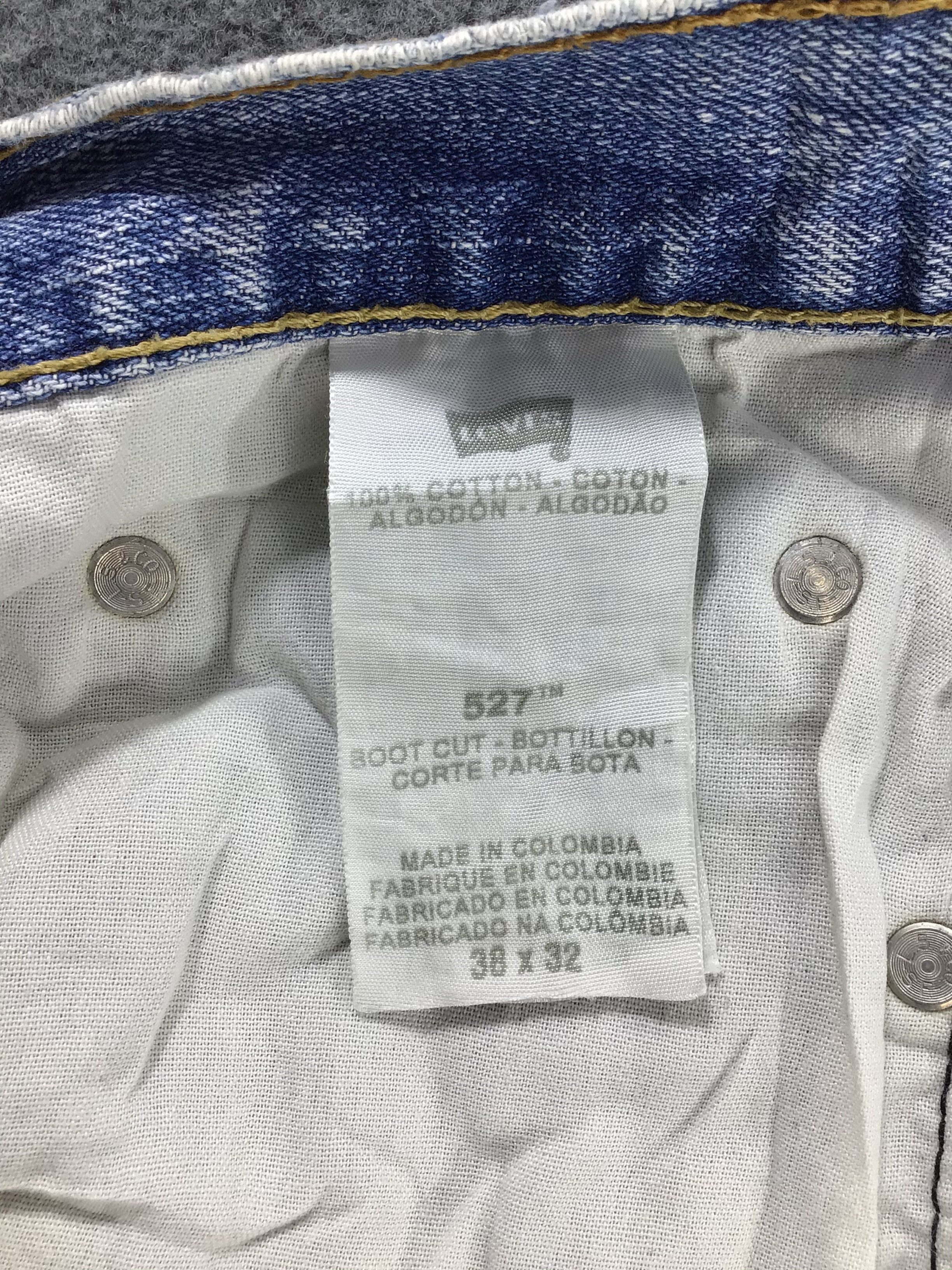 Levi's Vintage Levis 527 Jeans Dirty Blue Flare Denim KJ223 Size US 38 / EU 54 - 12 Thumbnail