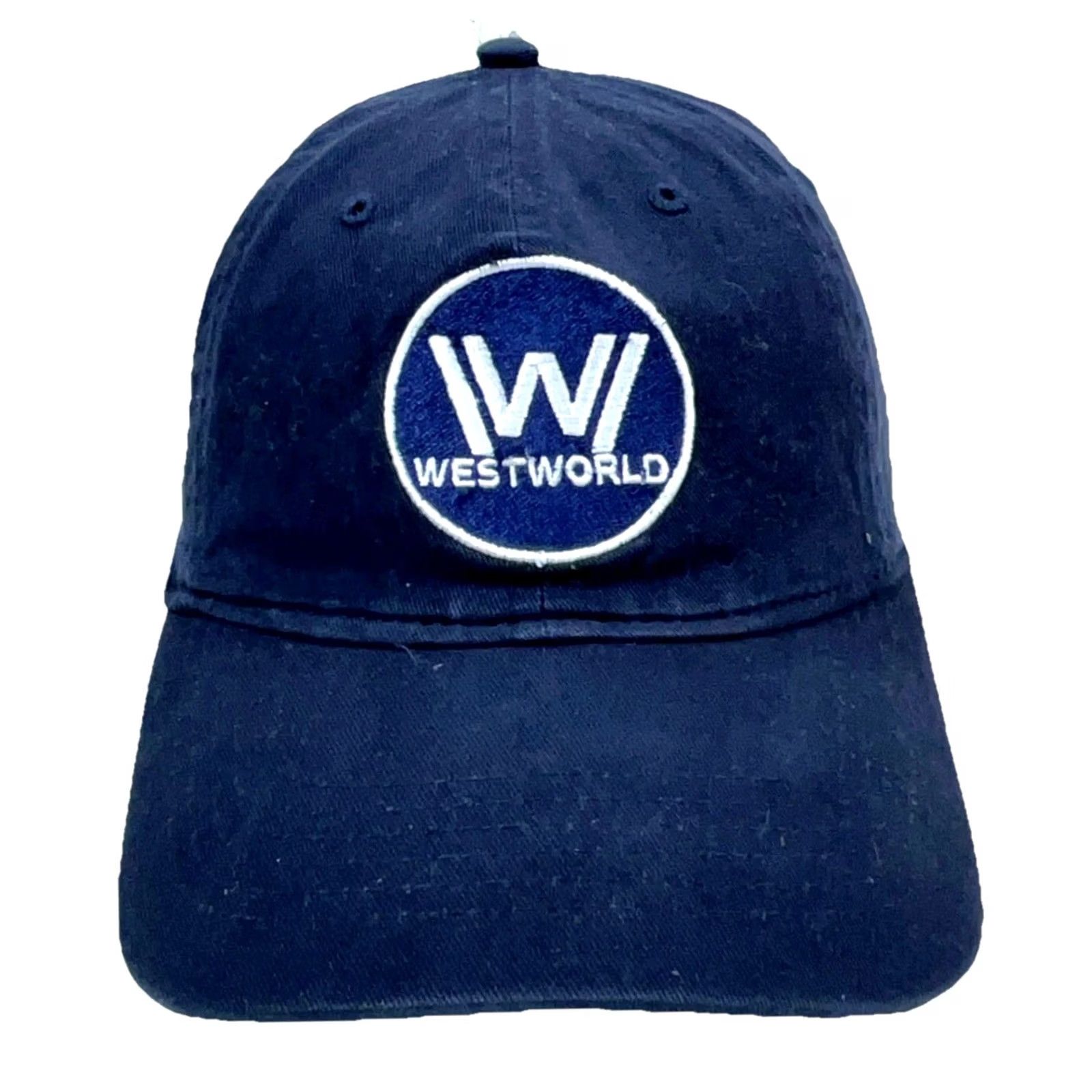 Vintage West World HBO TV Show Promo Hat Cap Strap Back Blue White Baseball Plain Dad Size ONE SIZE - 2 Thumbnail