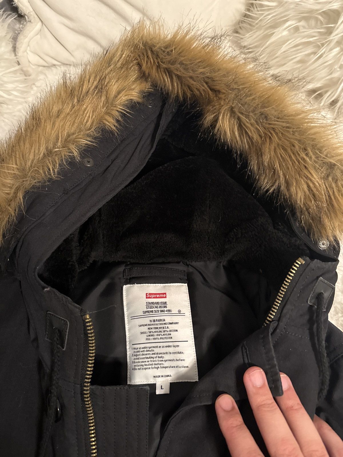 Supreme Supreme Ronald Reagan NB3 Parka Jacket Black size Large Size US L / EU 52-54 / 3 - 4 Thumbnail