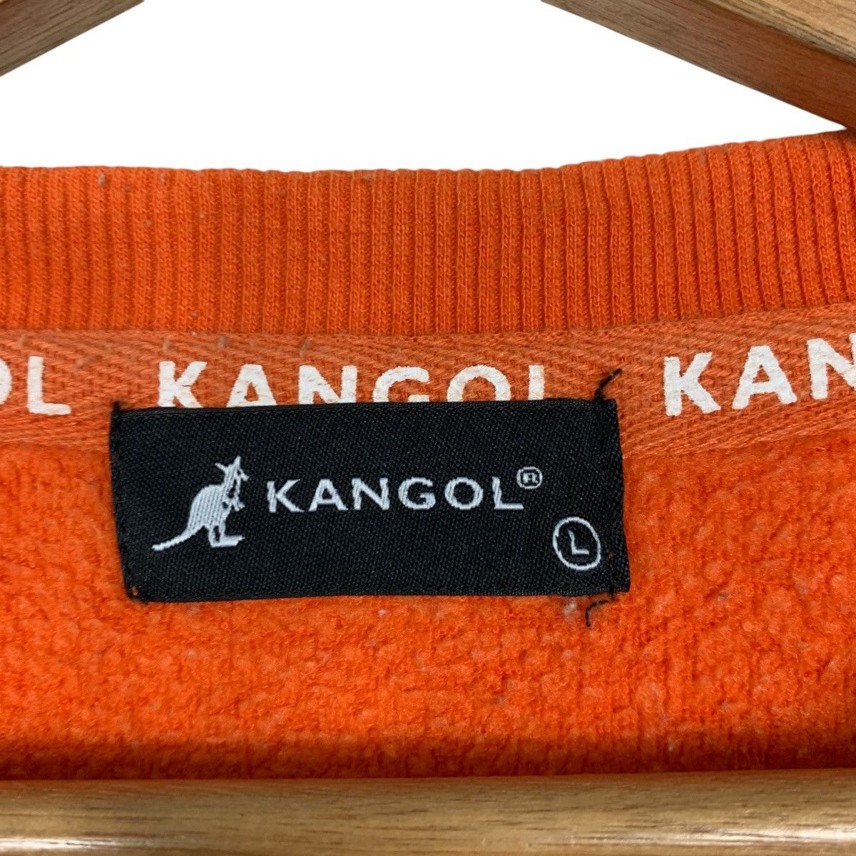 Kangol KANGOL Big Logo Orange Crewneck Sweatshirt #1554-C70 Size US L / EU 52-54 / 3 - 11 Thumbnail