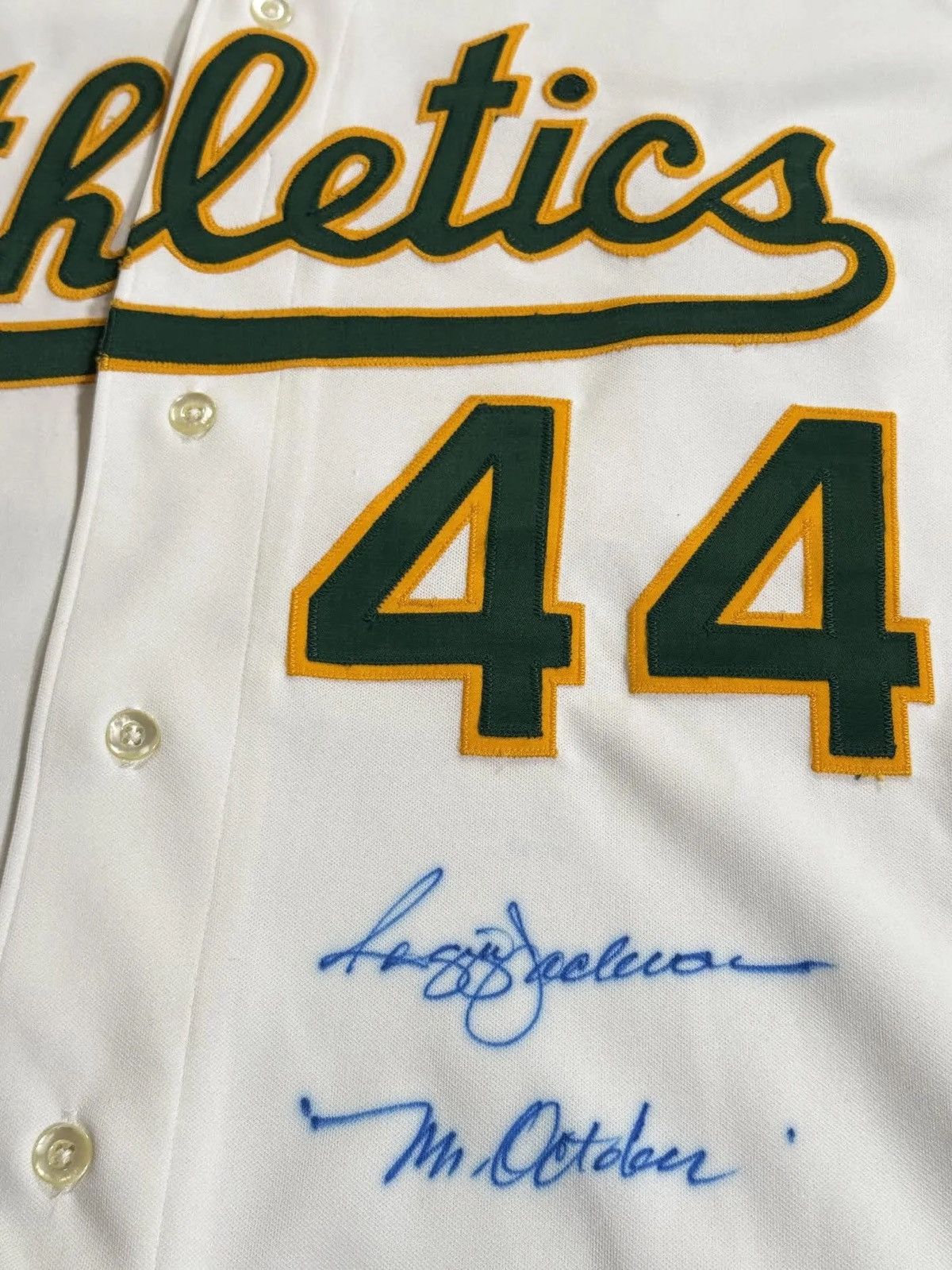 Vintage Vintage Rawlings Oakland Athletics 1989 ReggieJackson Jersey Size US XL / EU 56 / 4 - 2 Thumbnail