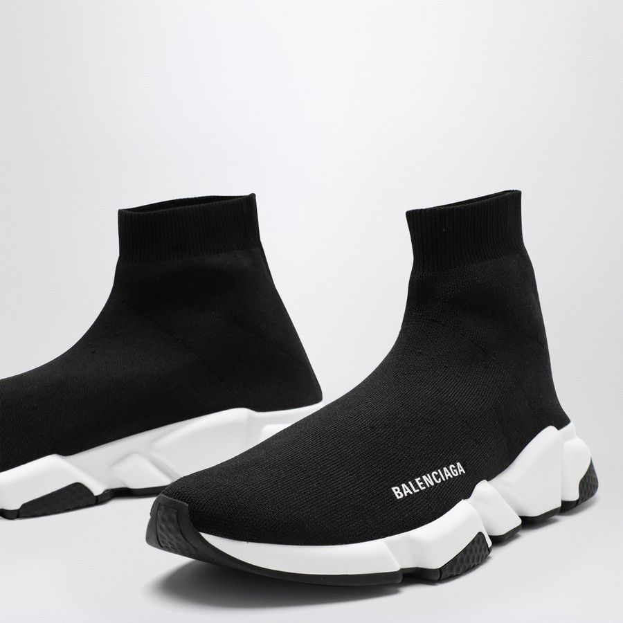 Balenciaga o1d2blof0226 Speed Sneakers in Black/White Size US 13 / EU 46 - 5 Thumbnail