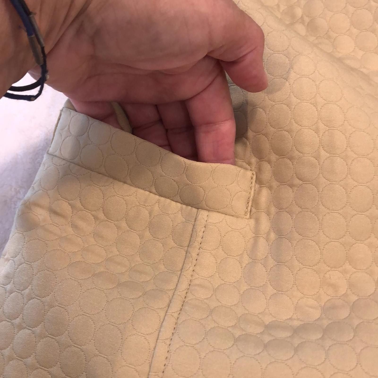 Other Chapter One Mustard Yellow Quilted Blazer lined pockets 12 Size XL / US 12-14 / IT 48-50 - 2 Thumbnail