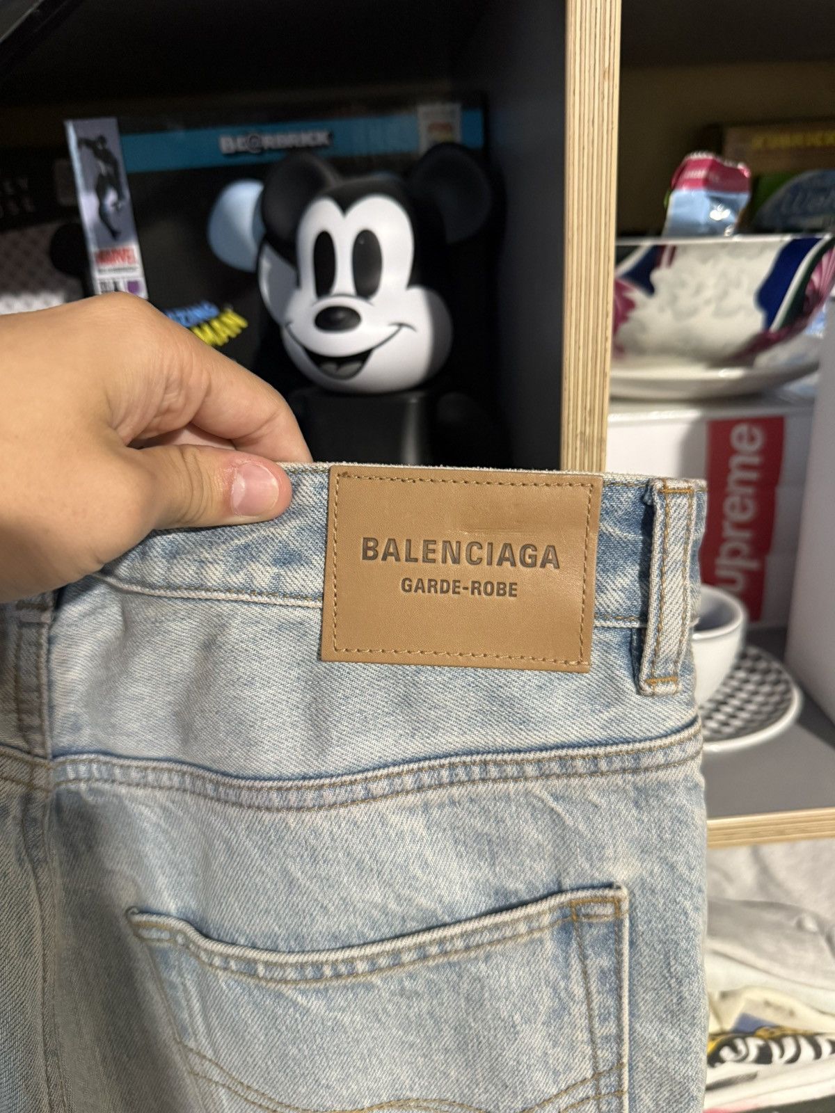 Balenciaga Balenciaga Lightwash Garde-Robe Flare Jeans Size US 30 / EU 46 - 4 Thumbnail