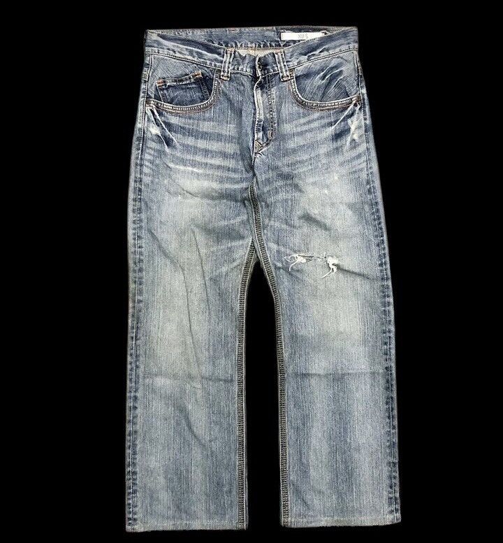 Edwin EDWIN WASHED BLUE DISTRESSED DENIM Size US 34 / EU 50 - 1 Thumbnail