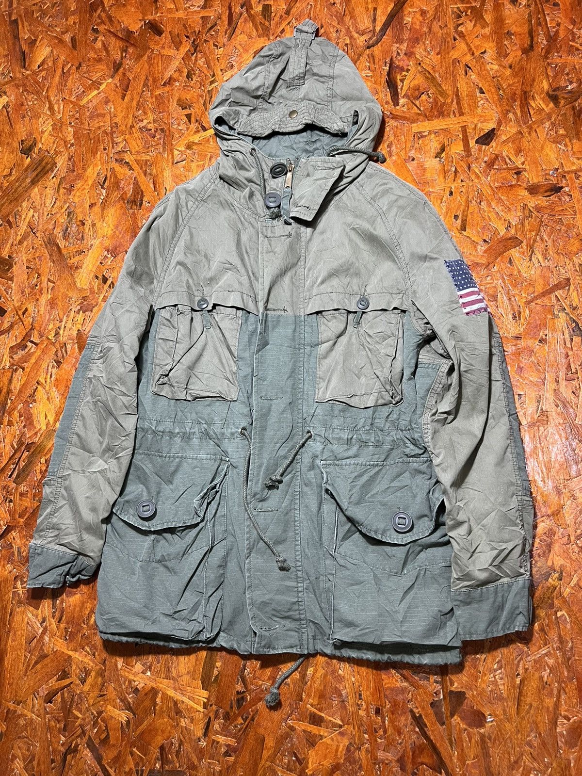 Ralph Lauren Denim Supply Ralph Lauren Us Army Patern Hoodie Jacket Size US S / EU 44-46 / 1 - 1 Thumbnail