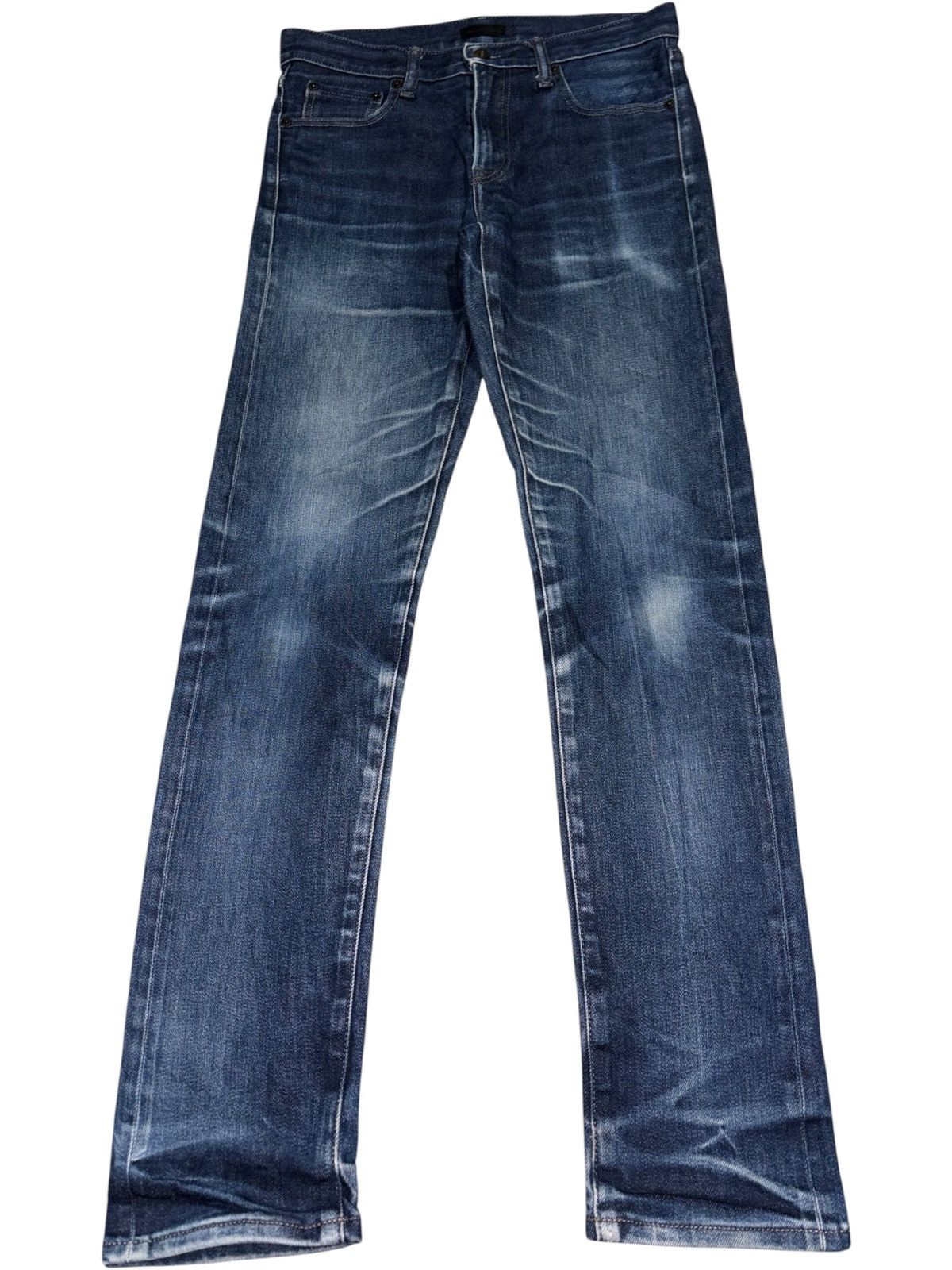 If Six Was Nine 30x31 Uniqlo Selvedge Jeans Kaihara Denim whisker distressed Size US 30 / EU 46 - 2 Thumbnail
