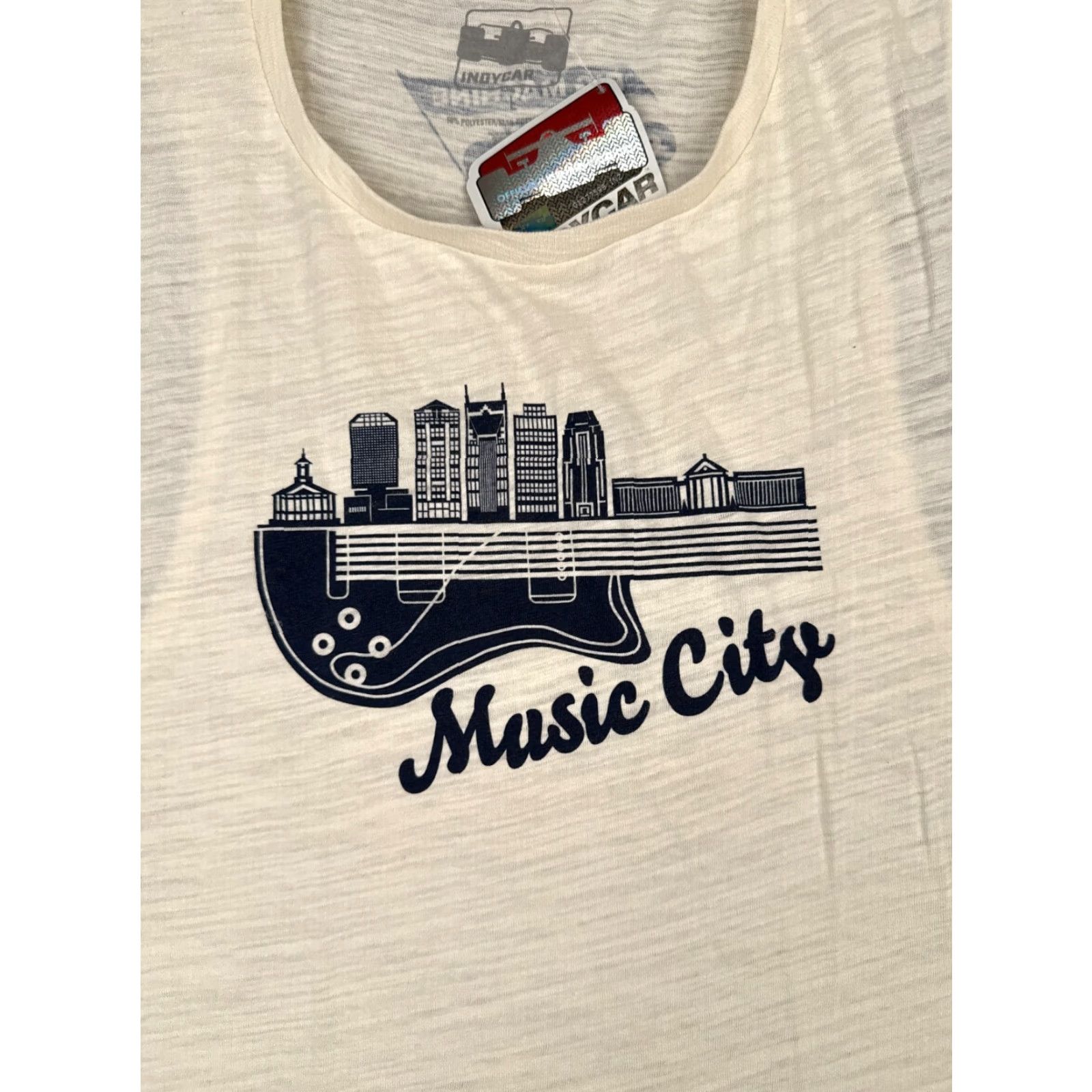 Vintage INDYCAR Shirt Womens Large Beige Heather Tank Music City Grand Prix Nashville Size L / US 10 / IT 46 - 6 Thumbnail