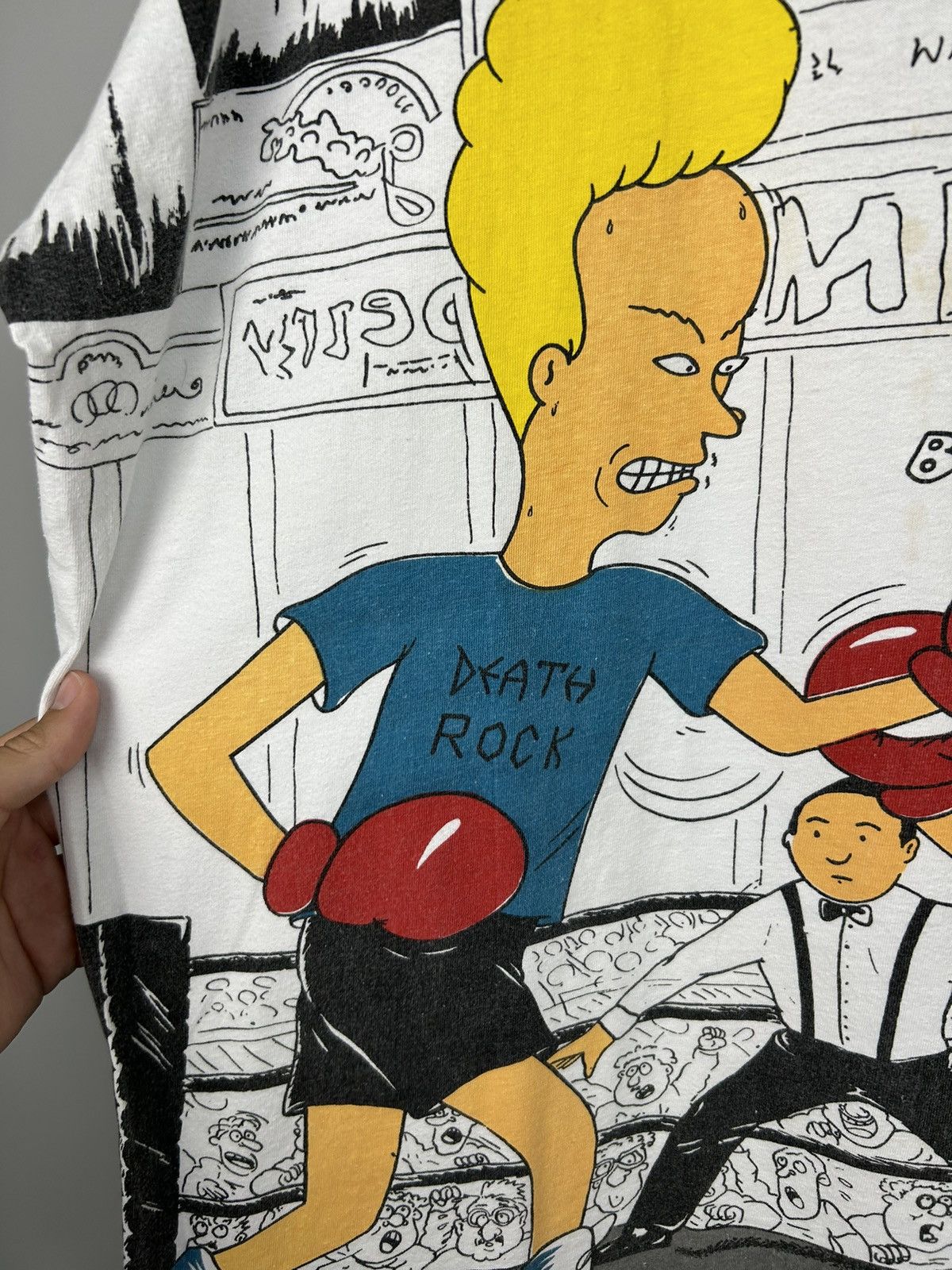Mtv Vintage 1994 Beavis and Butthead All Over Print T Shirt Size US XL / EU 56 / 4 - 7 Thumbnail