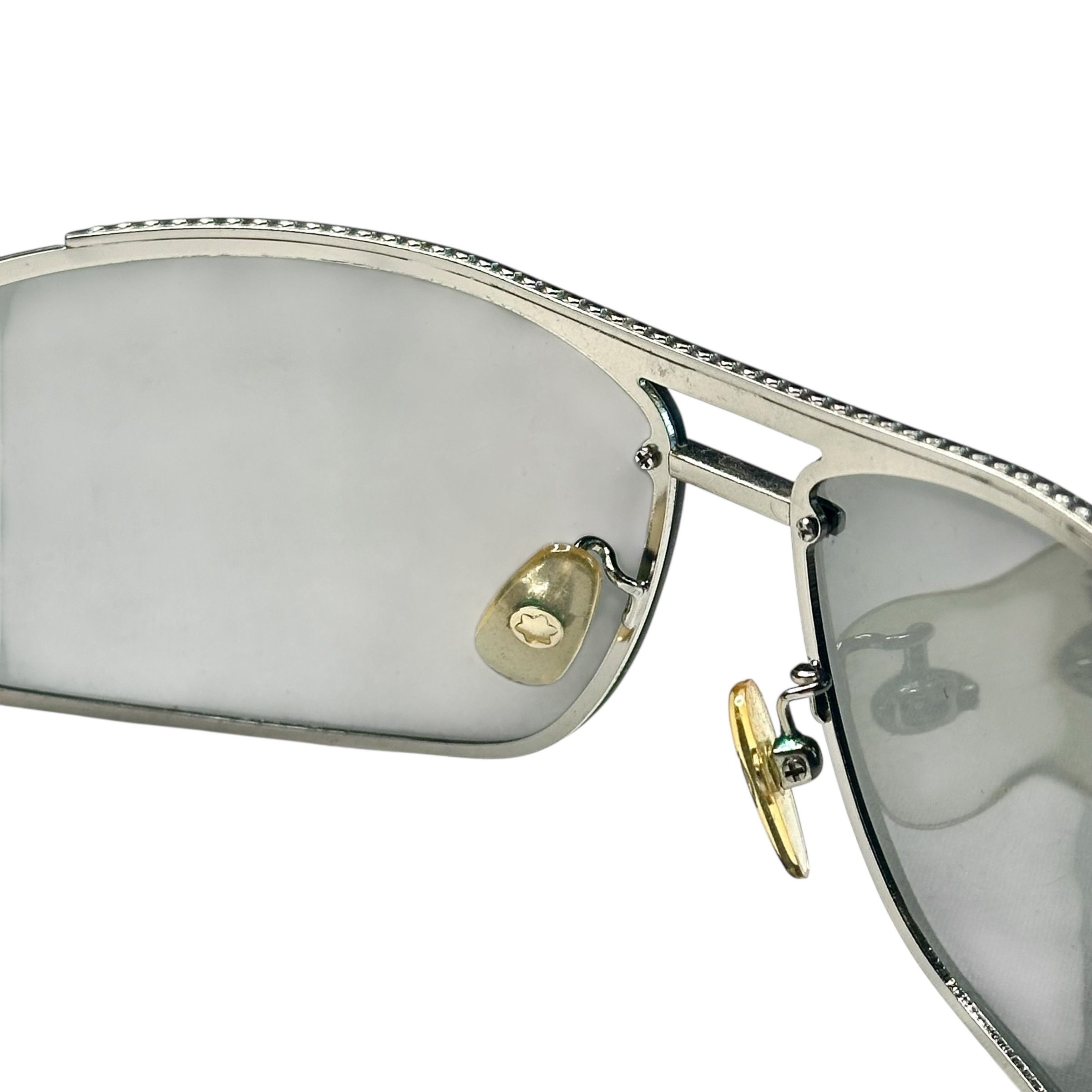 Montblanc Mont Blanc Leather Aviator Sunglasses Size ONE SIZE - 9 Thumbnail