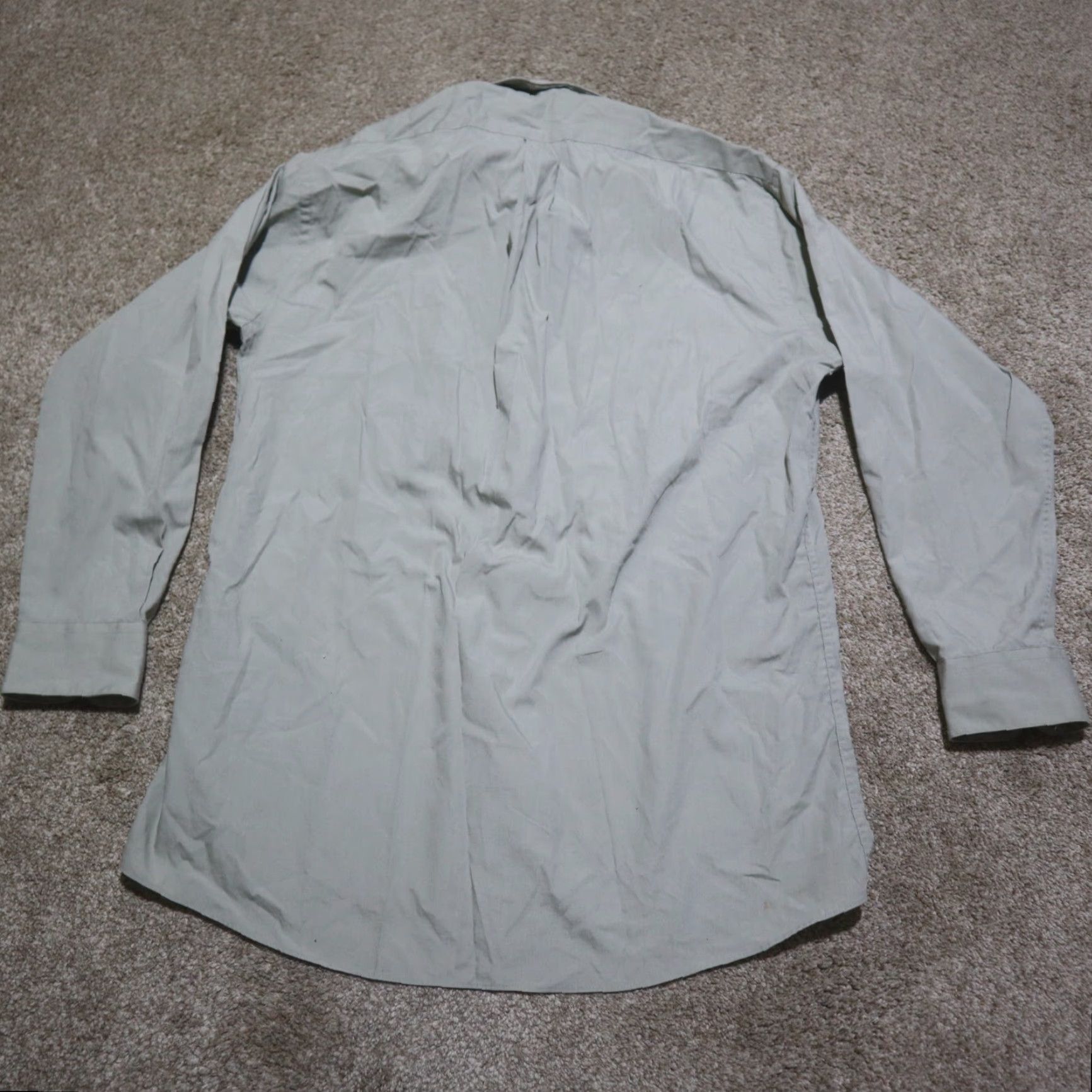 Vintage Covington Shirt Adult Men 2XL Gray Solid Button-Up Casual Workwear Wrinkle Free Stain Free Pocket 90s? Size US XXL / EU 58 / 5 - 8 Thumbnail