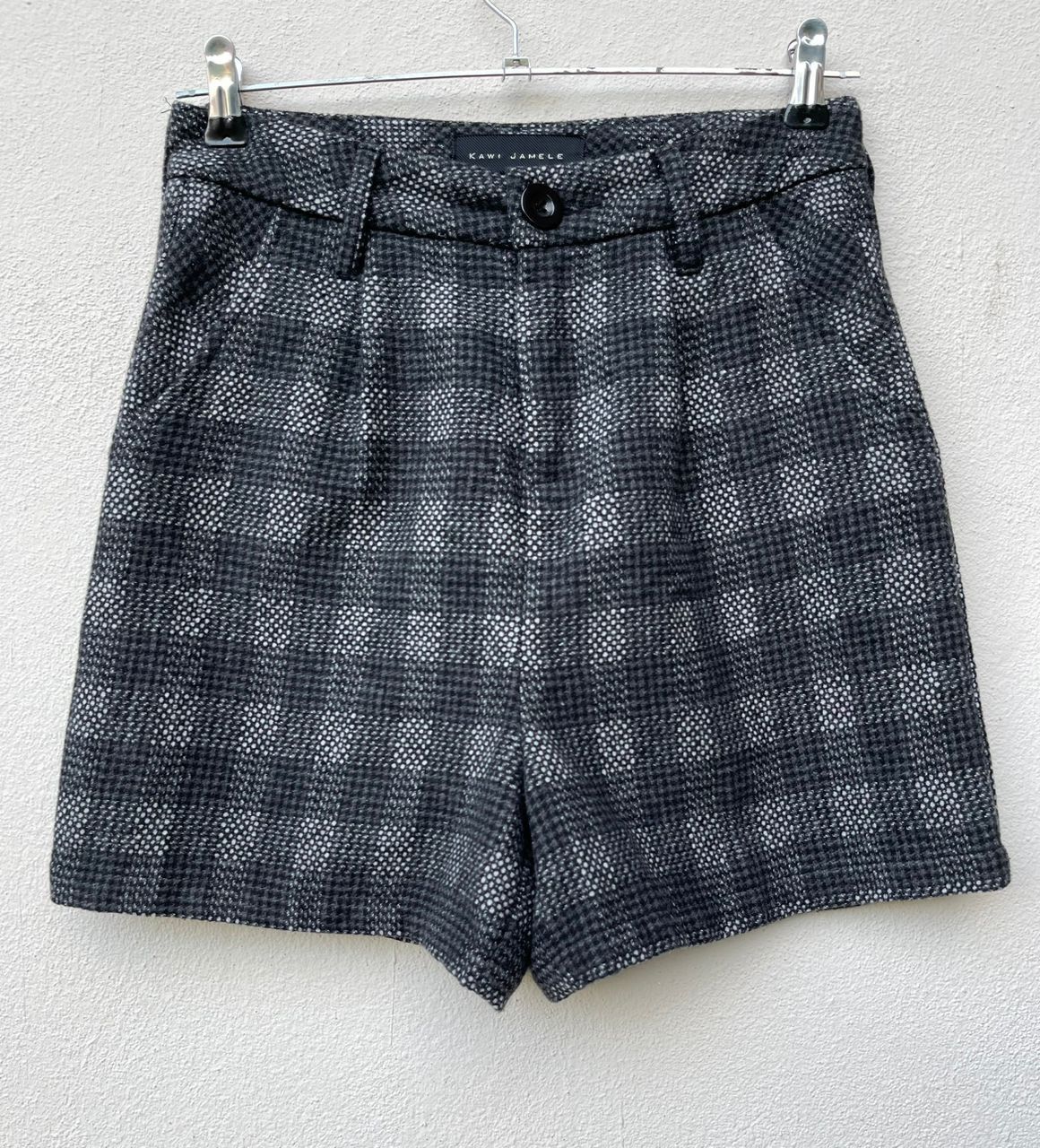 image of Designer Kawi Jamele Plaid Short Pant, Women's (Size 26)