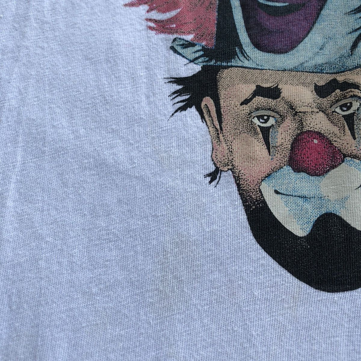 Vintage Vtg Clown Faces Art M. Harris Tshirt Size US XL / EU 56 / 4 - 7 Thumbnail