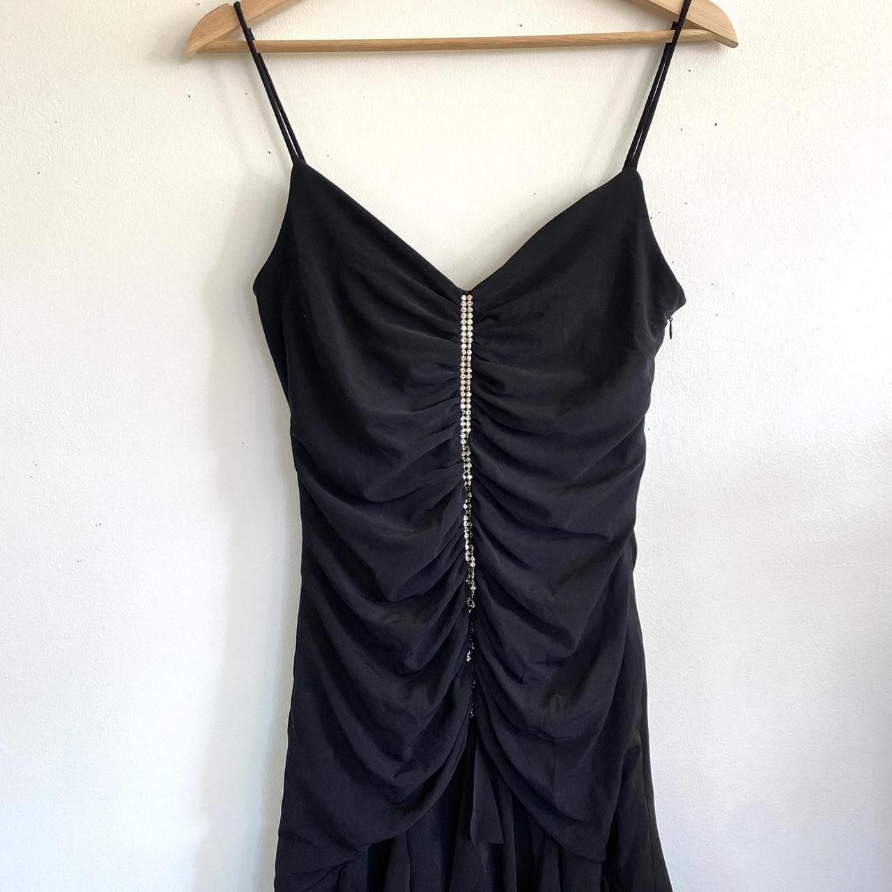 Vintage CACHE BLACK MINI 2000S RHINESTONE VINTAGE DRESS SMALL Size S / US 4 / IT 40 - 2 Thumbnail