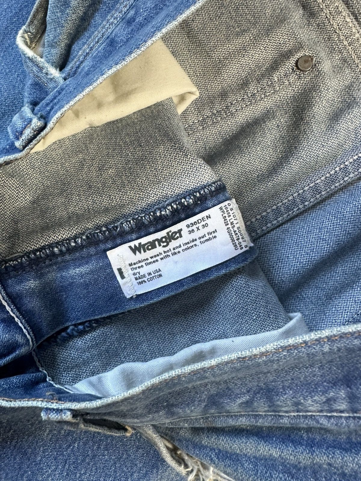 Wrangler Wrangler Blue Denim Size 35 Size US 35 - 4 Thumbnail