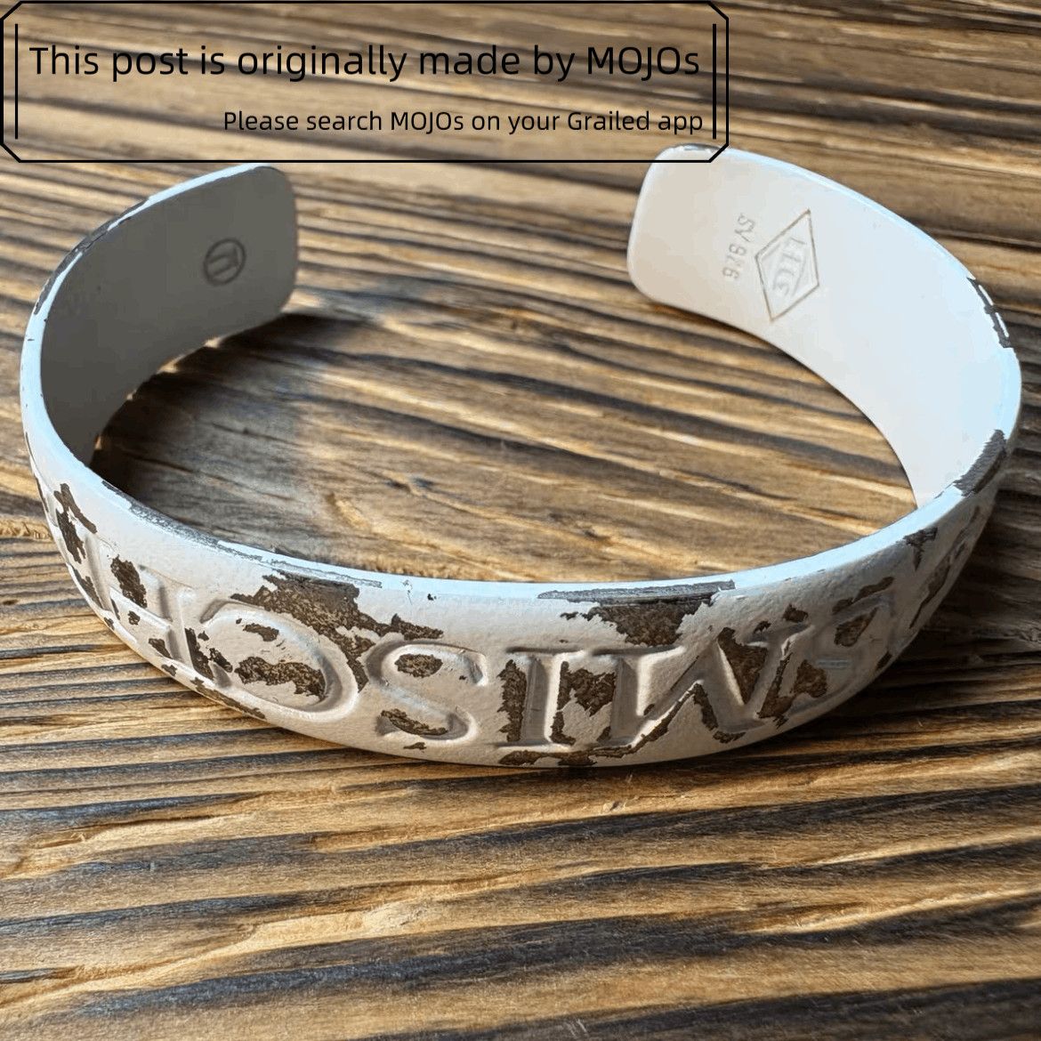 Undercover SS06 Undercover “T” Klaus White Concert Pass Bracelet