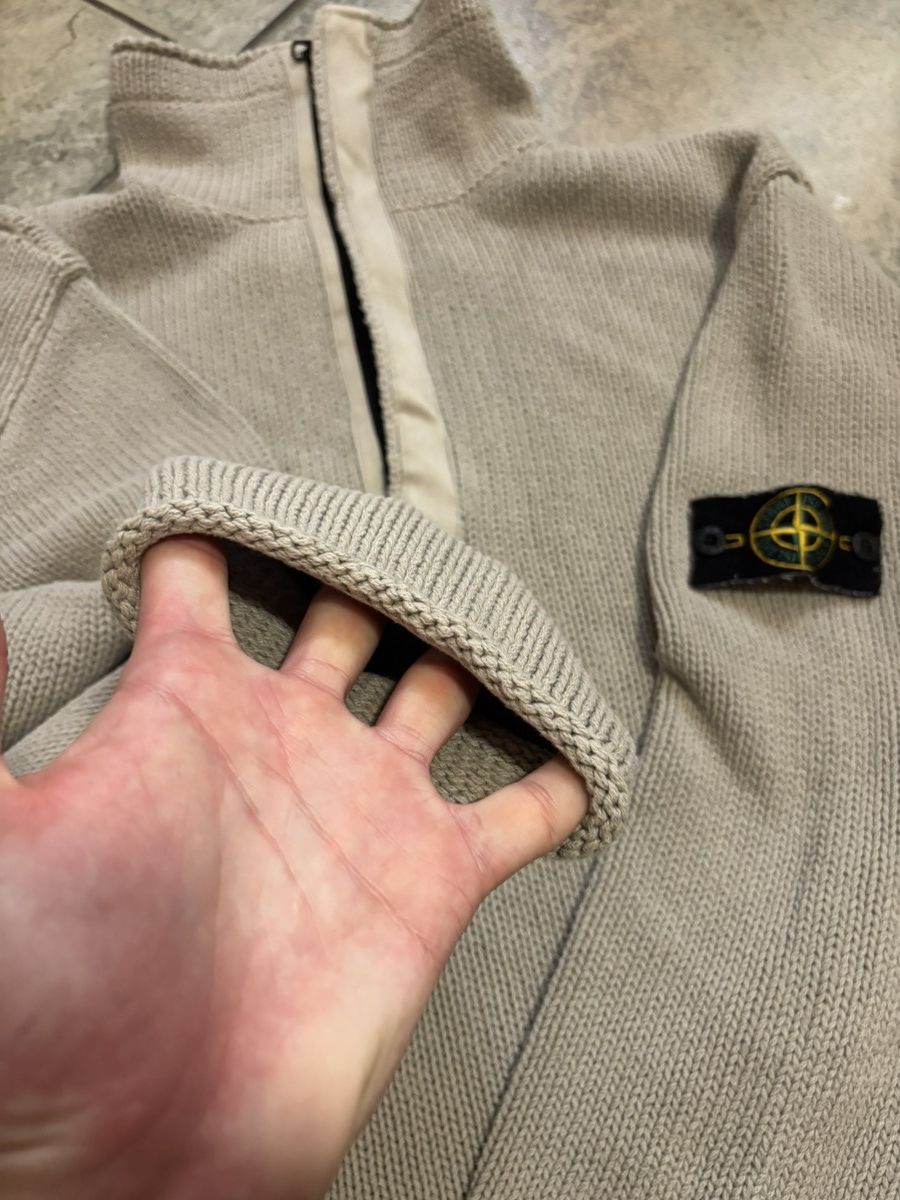 Stone Island Sweater Stone Island Knitted 1/4 2000’s Sportswear Company Size US XL / EU 56 / 4 - 3 Thumbnail