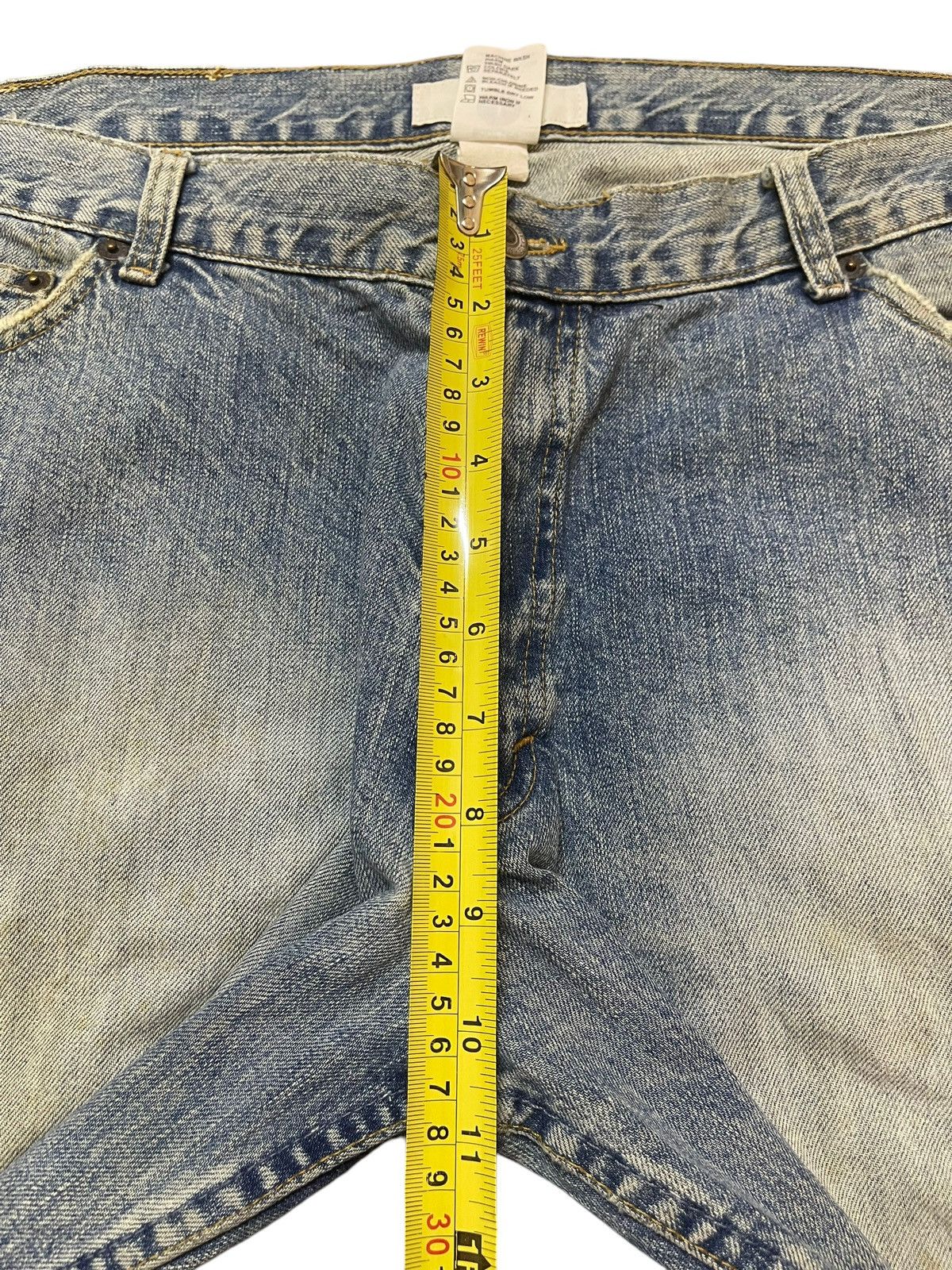 Armani Exchange Vintage Armani Exchange Faded Wash Distress Baggy Jeans Size US 36 / EU 52 - 15 Thumbnail