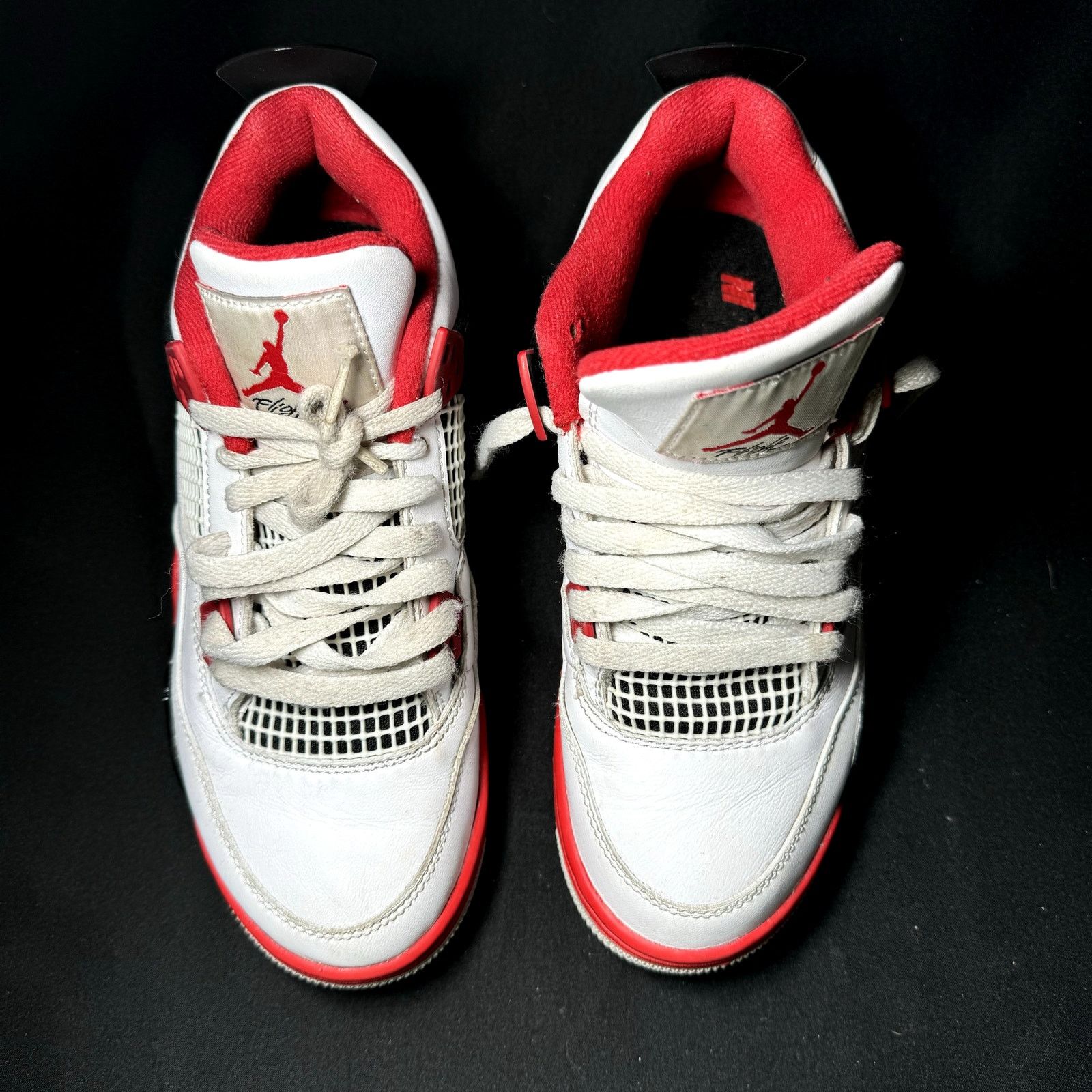 Jordan Brand × Nike Size 5.5 - Nike Air Jordan 4 Retro OG GS Fire Red 2020 Shoes Size US 5.5 / EU 38 - 3 Thumbnail