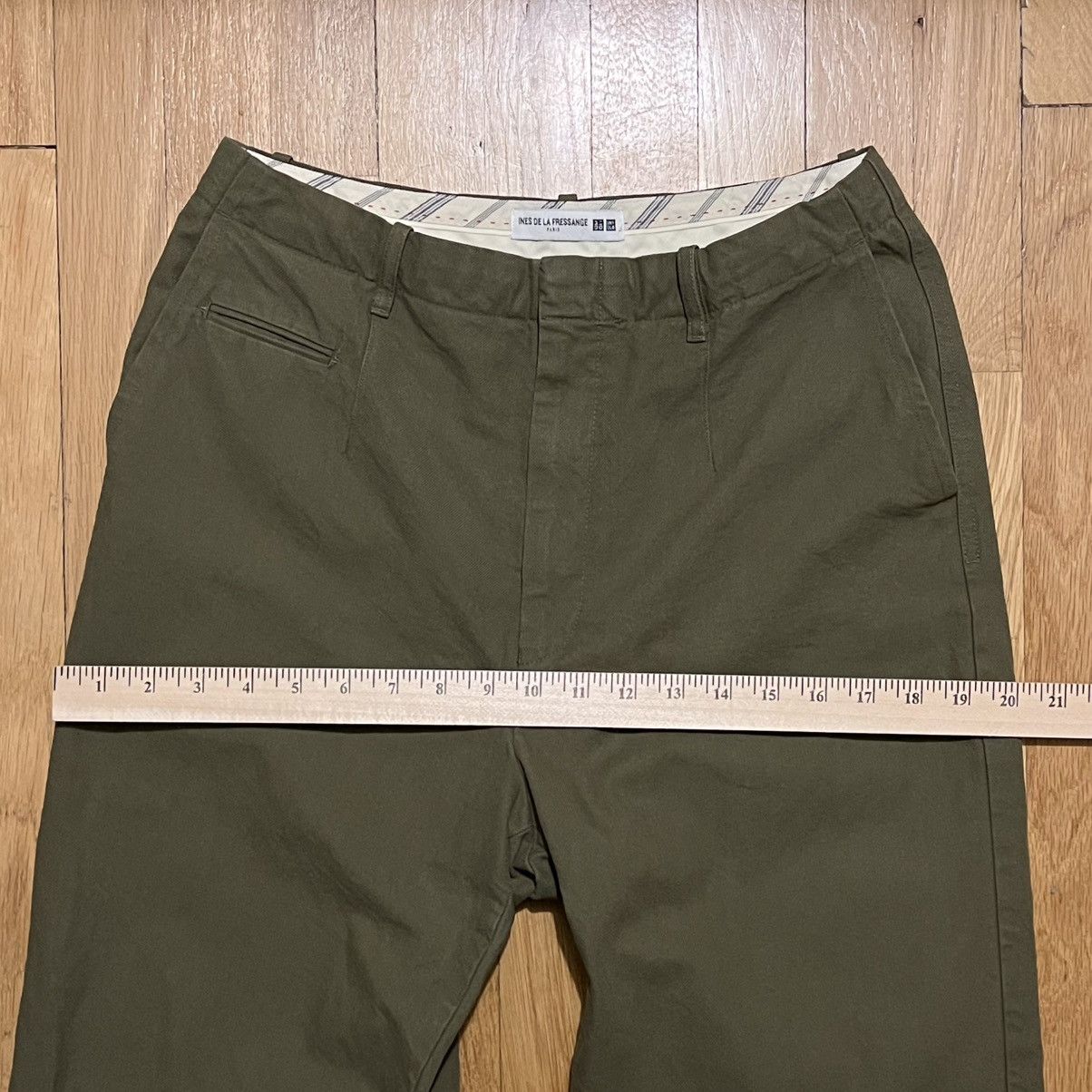 Uniqlo Ines De La Fressange Uniqlo Womens Green Dress Pants 28x26 Size 28" / US 6 / IT 42 - 7 Thumbnail