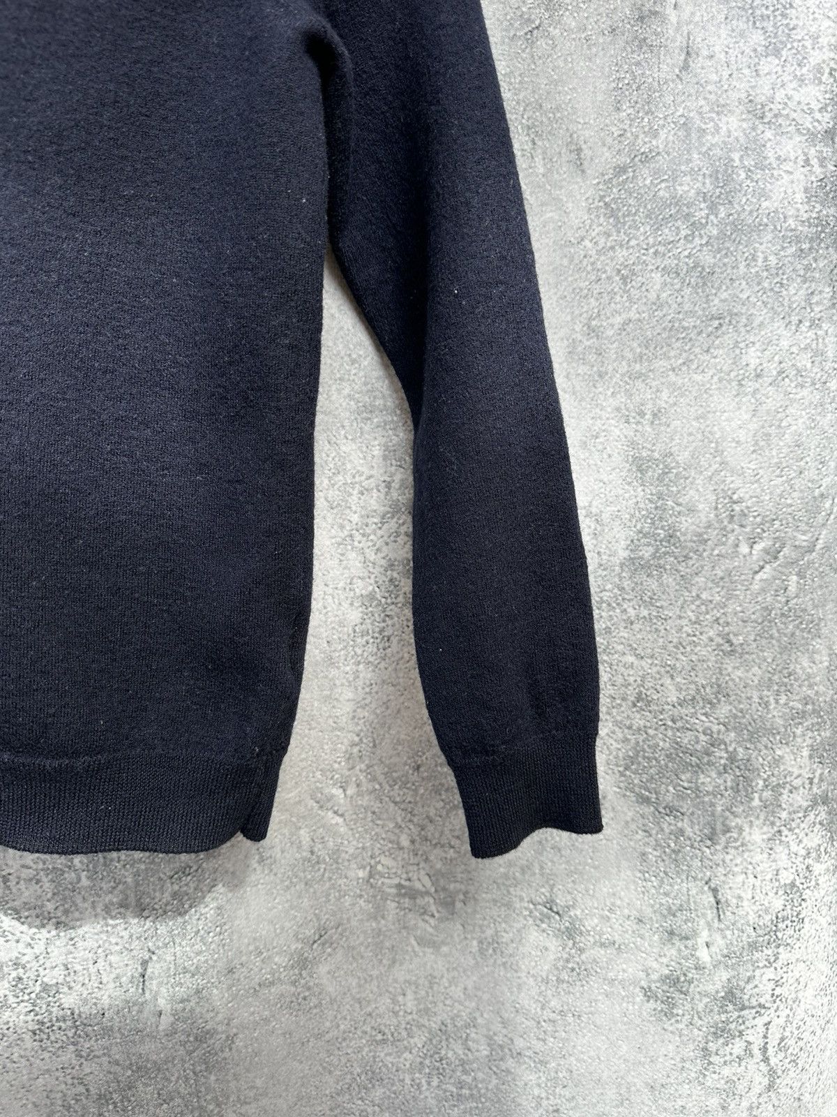 Sezane Sezane Jacob Jumper Navy Italy Merino Wool Sweater Size XS / US 0-2 / IT 36-38 - 9 Thumbnail