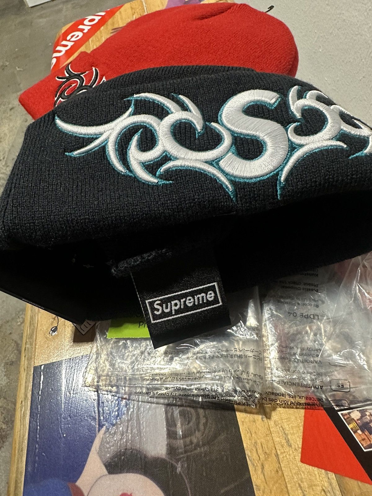 Supreme (Navy) Supreme Tribal Beanie Size ONE SIZE - 3 Thumbnail