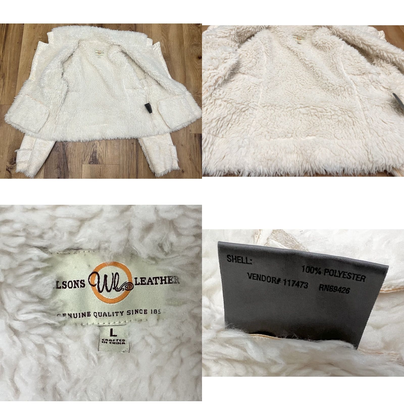 Vintage VINTAGE Wilson’s Leather Jacket Beiges Faux Suede Fur Trim Embroidered Sleeve L Women’s 90s Boho Western Y2K Size L / US 10 / IT 46 - 8 Thumbnail
