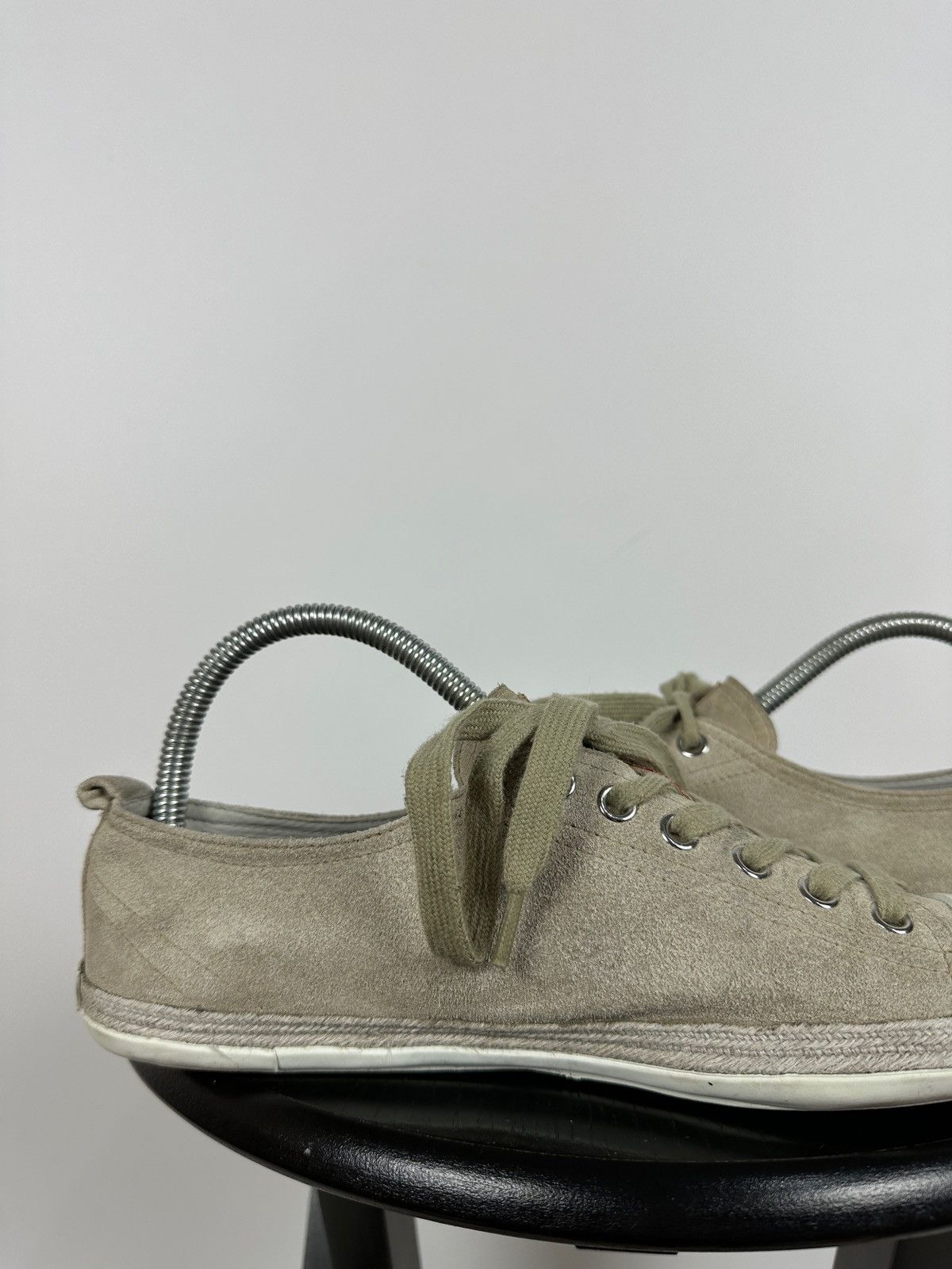 Prada Prada Suede Low Tops Red Tab Linea Rossa Trainers Sneakers Size US 8.5 / IT 38.5 - 20 Thumbnail