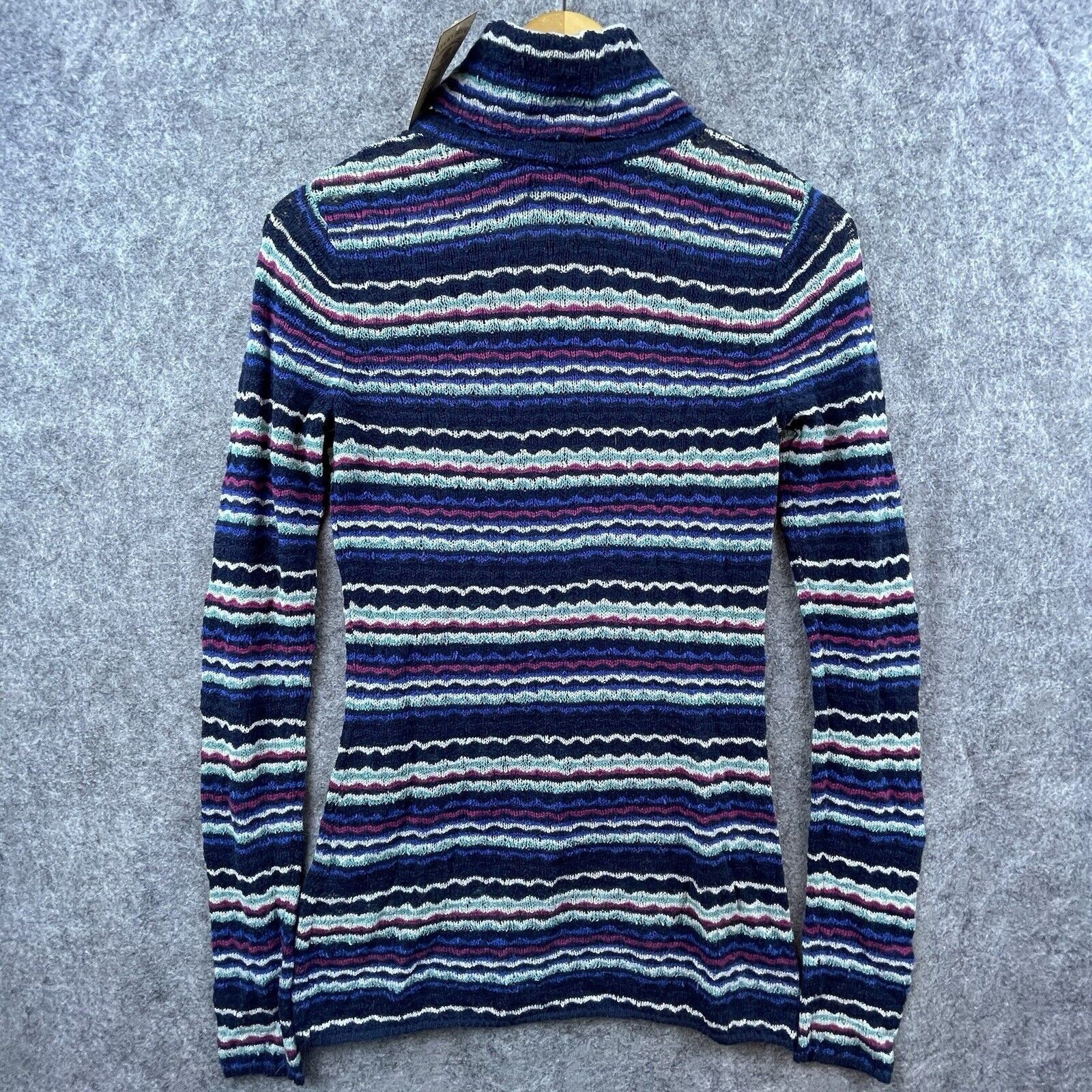 Lucky Brand Lucky Brand Sweater Womens Med Knit Turtleneck Y2K Cashmere Size M / US 6-8 / IT 42-44 - 2 Thumbnail