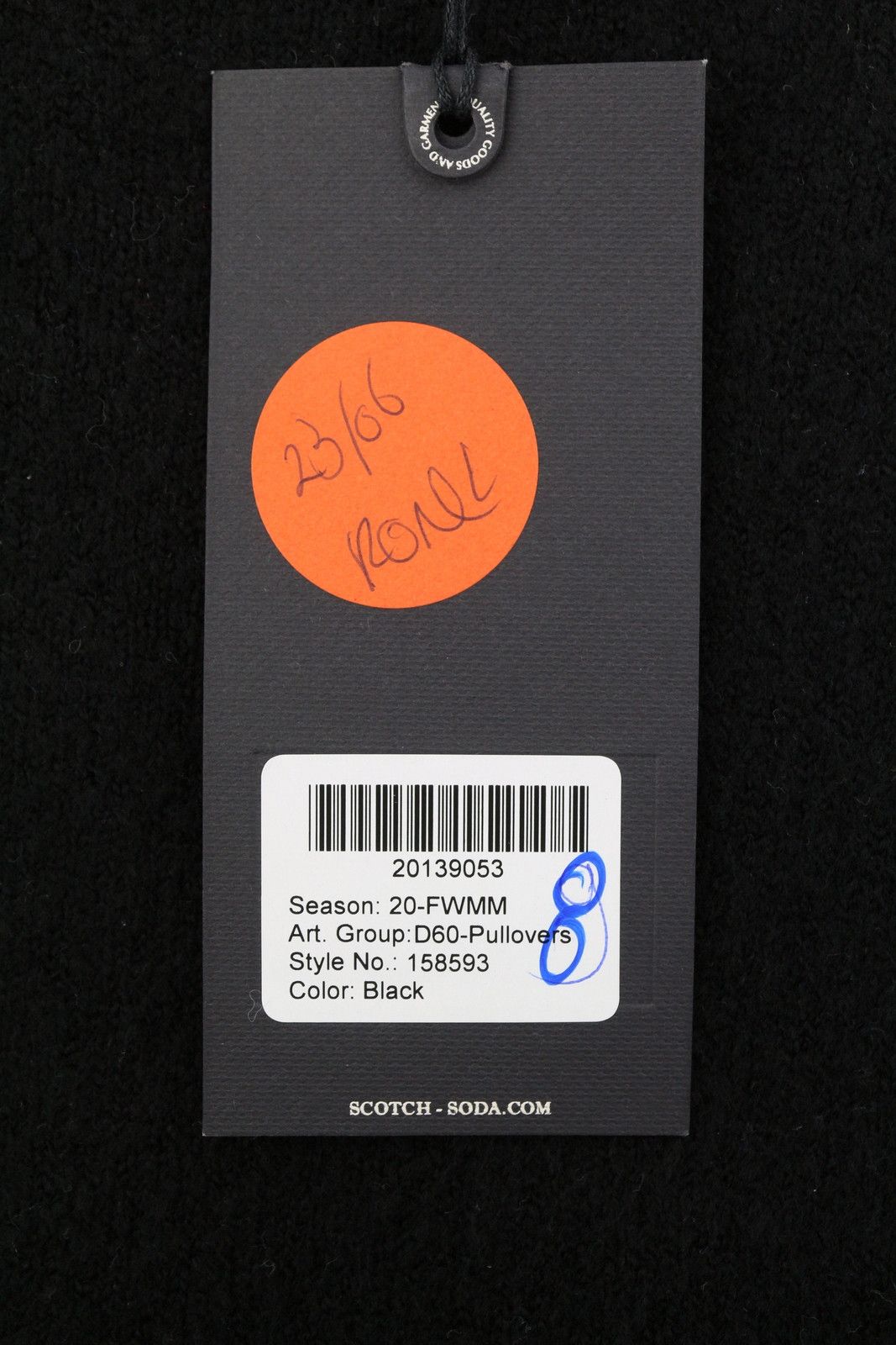 Scotch & Soda L Black Tight-Knit Mock Neck Jumper 88568 Size US L / EU 52-54 / 3 - 6 Thumbnail