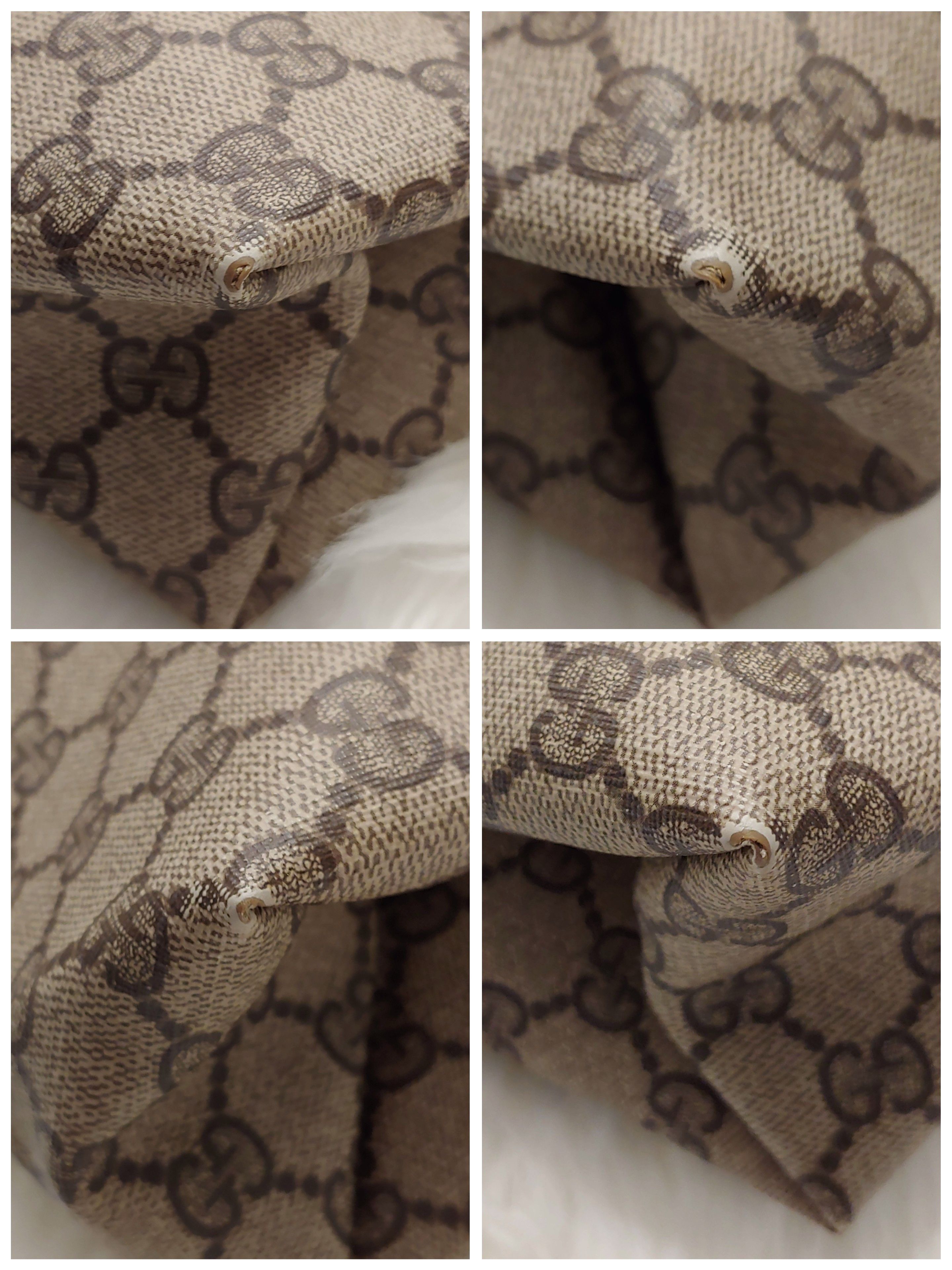 Gucci Vintage Gucci GG Monogram Supreme Sherry Web Ophidia Tote Size ONE SIZE - 9 Thumbnail
