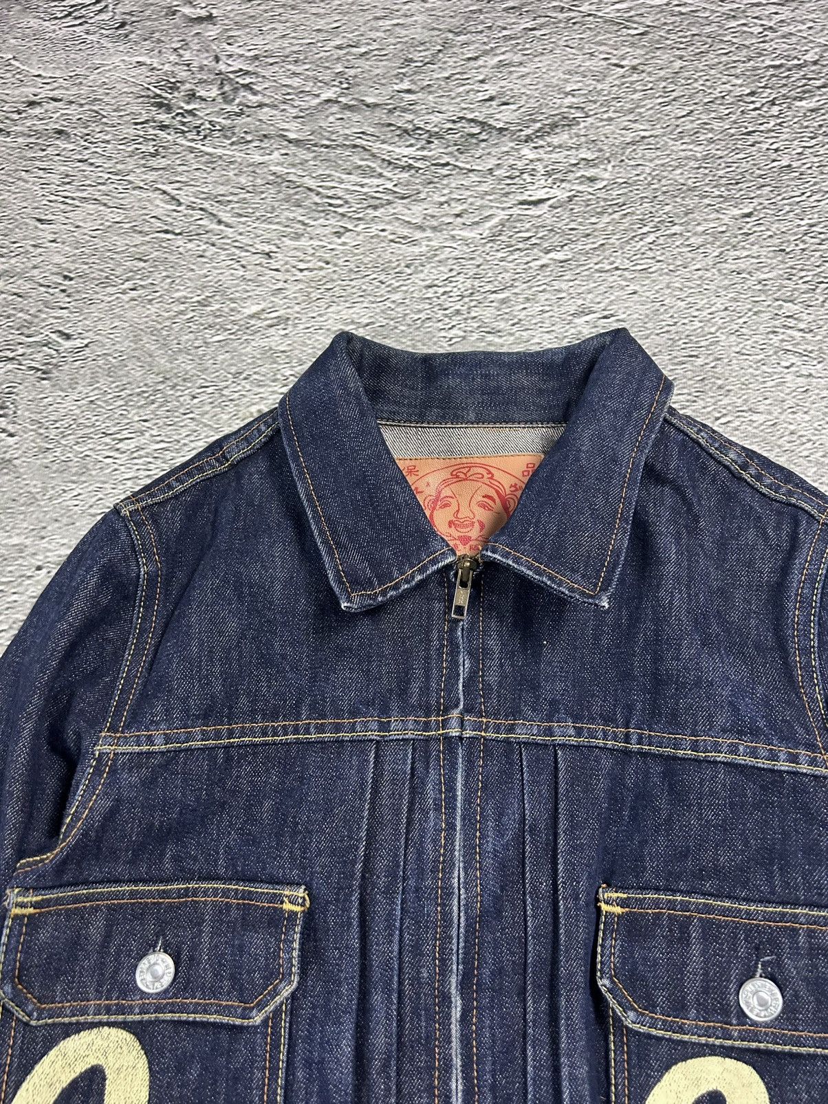 Evisu Evisu Japan vintage denim jacket white seagulls navy blue Size US S / EU 44-46 / 1 - 4 Thumbnail