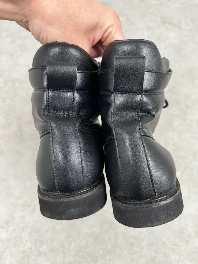 Armani Armani Black Laced Leather High Boots Size US 10 / EU 43 - 6 Thumbnail