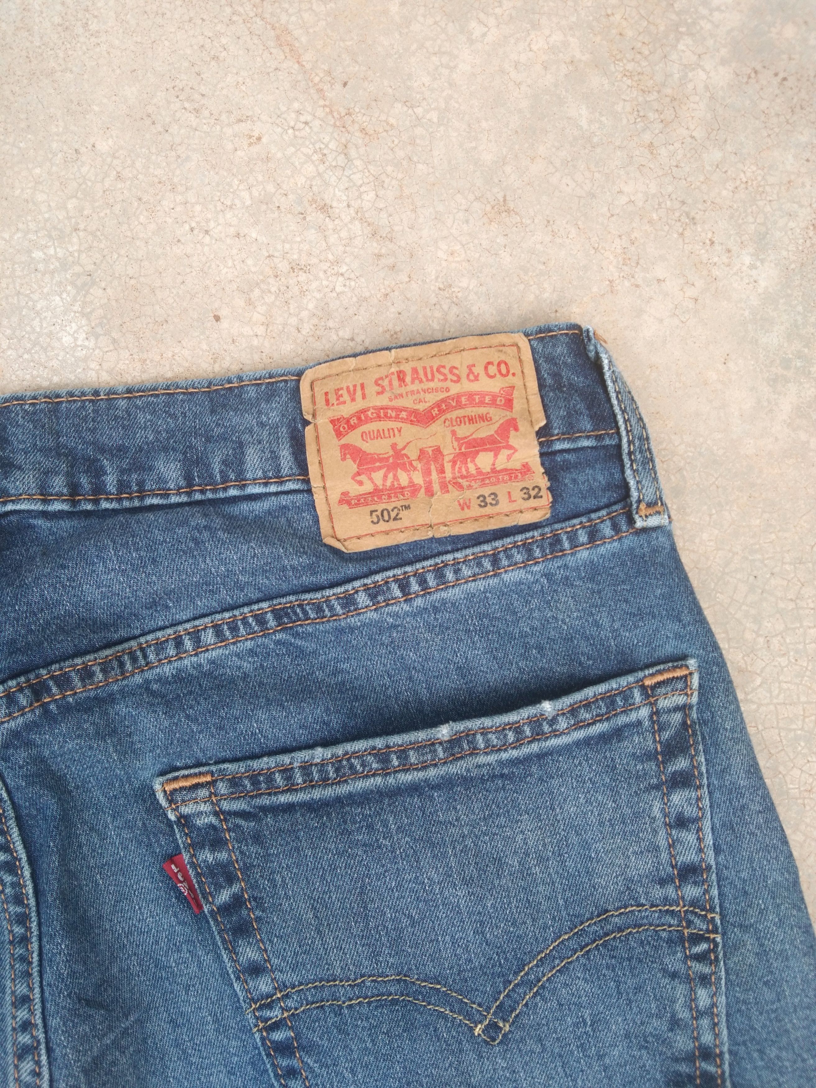 Levi's Vintage Levi's Jeans 502 Washed Blue Denim 33x31 Size US 33 - 3 Thumbnail