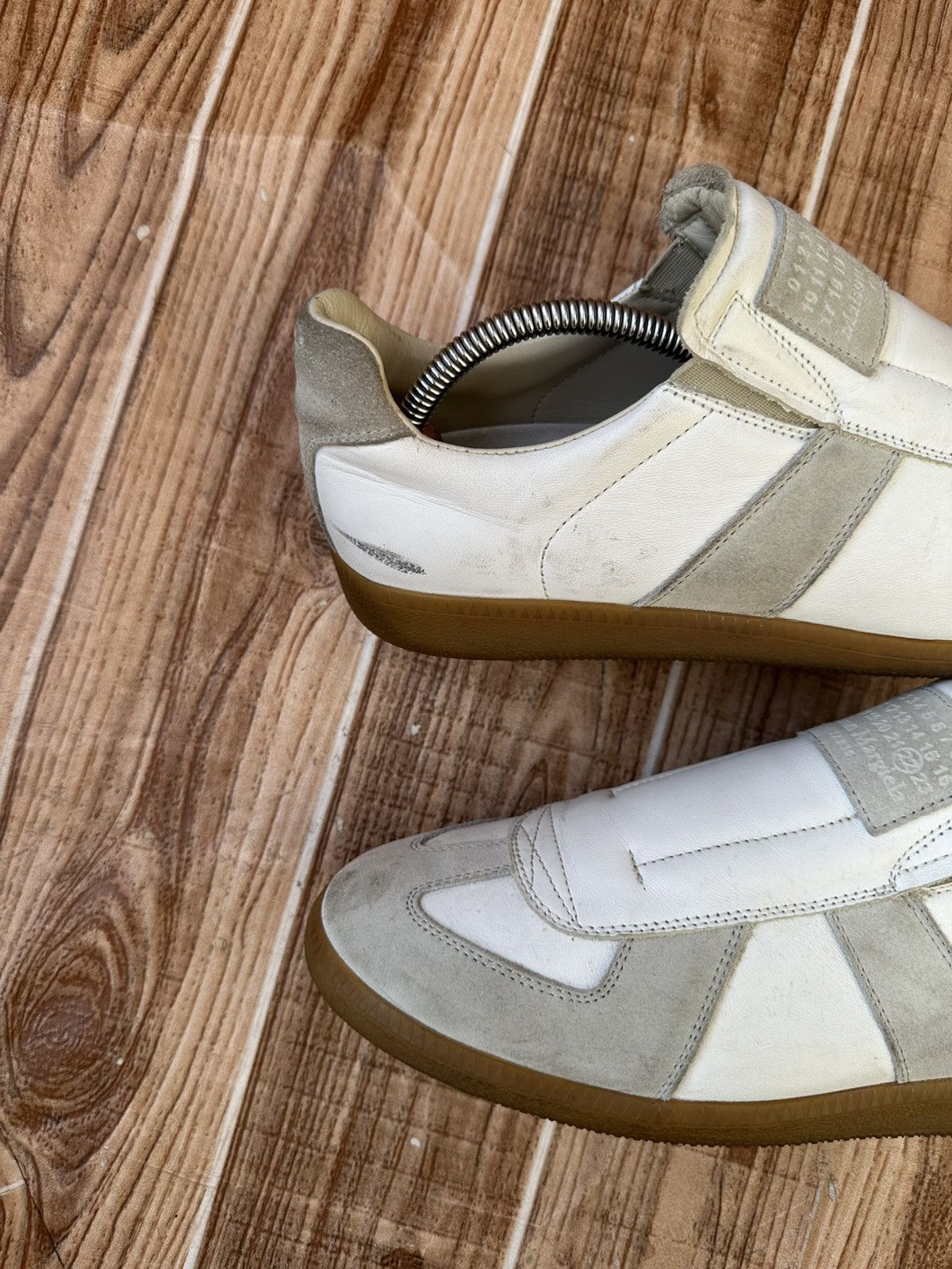 Maison Margiela Maison Margiela's Laceless GAT White/Gray Sneakers Size US 8 / EU 41 - 12 Thumbnail