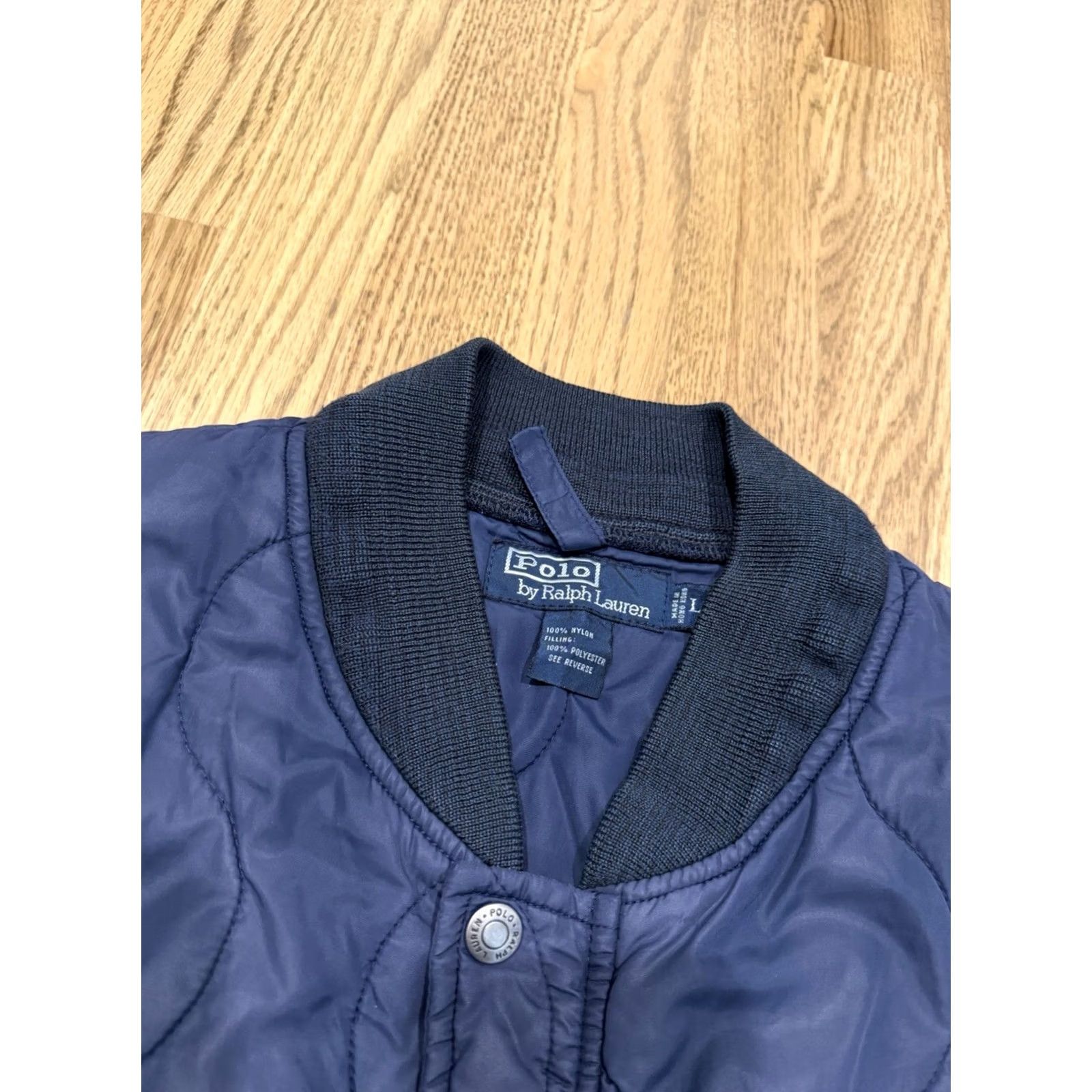 Polo Ralph Lauren Vintage Polo Ralph Lauren Liner Snap Button Vest Mens Large Zip Navy Blue Vtg Jacket Size US L / EU 52-54 / 3 - 3 Thumbnail