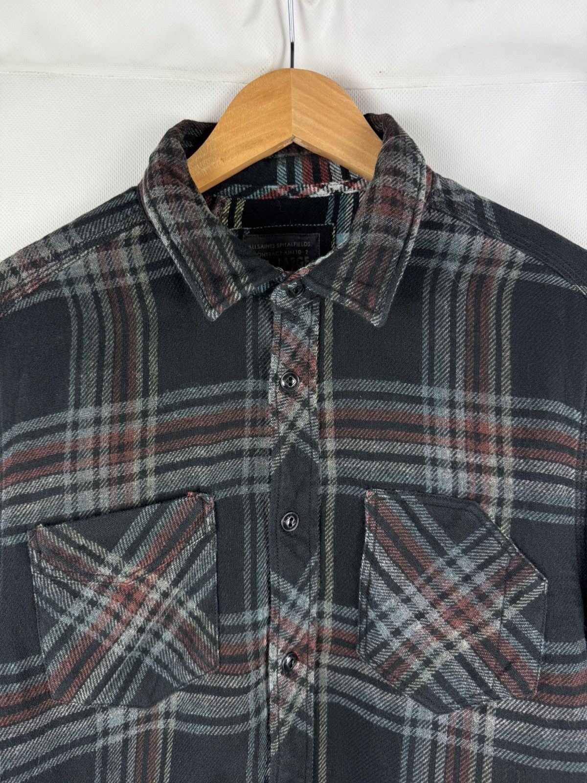 Allsaints Allsaints Finchley LS Men’s Plaid Flannel Button Up Shirt Size US L / EU 52-54 / 3 - 8 Thumbnail